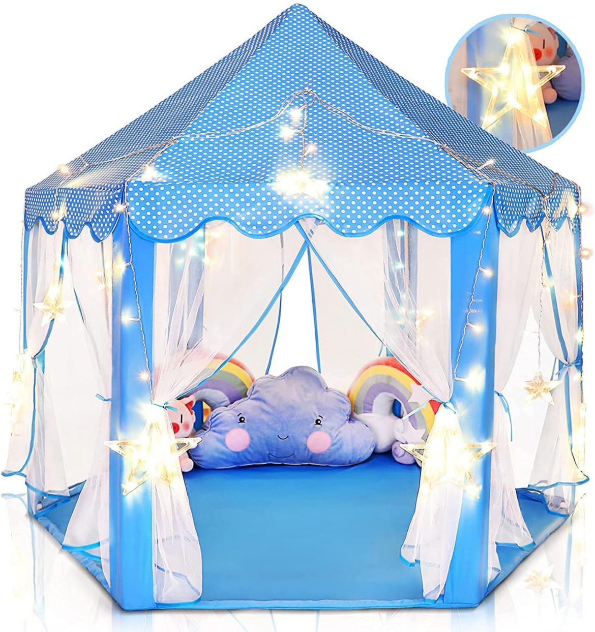 jayaansh traders Princess Castle Tent House For Kids | Not Include Led Light-picture-9