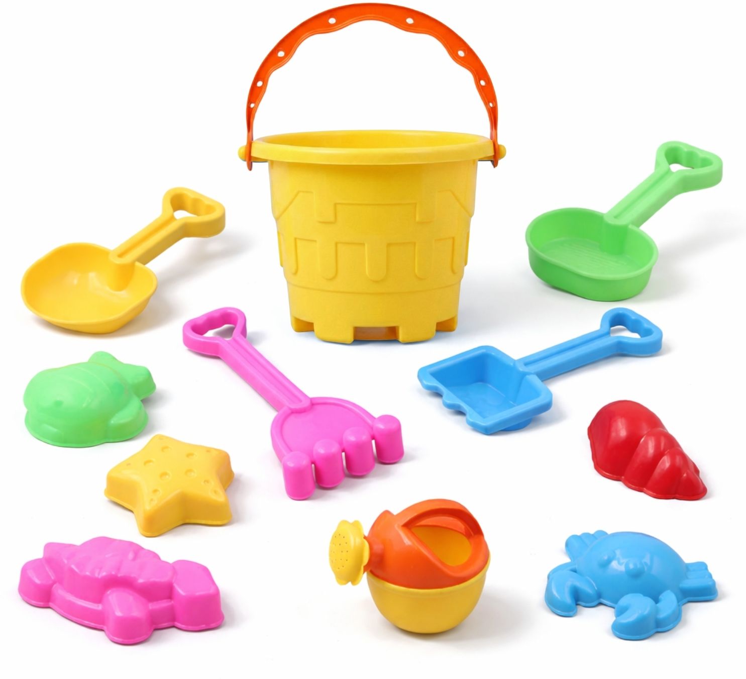 smartrends Kids Beach Sand Toy Set with Bucket | Colorful Toys for Boys & Girls (12 Pieces)-picture-23
