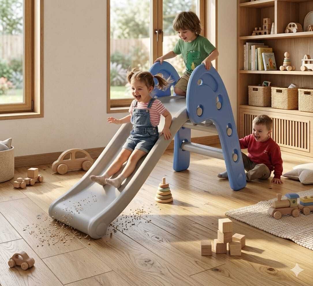 odelee Baby Slide - Garden Slide in Dolphin Shape Along with One Basketball for Kids-picture-32