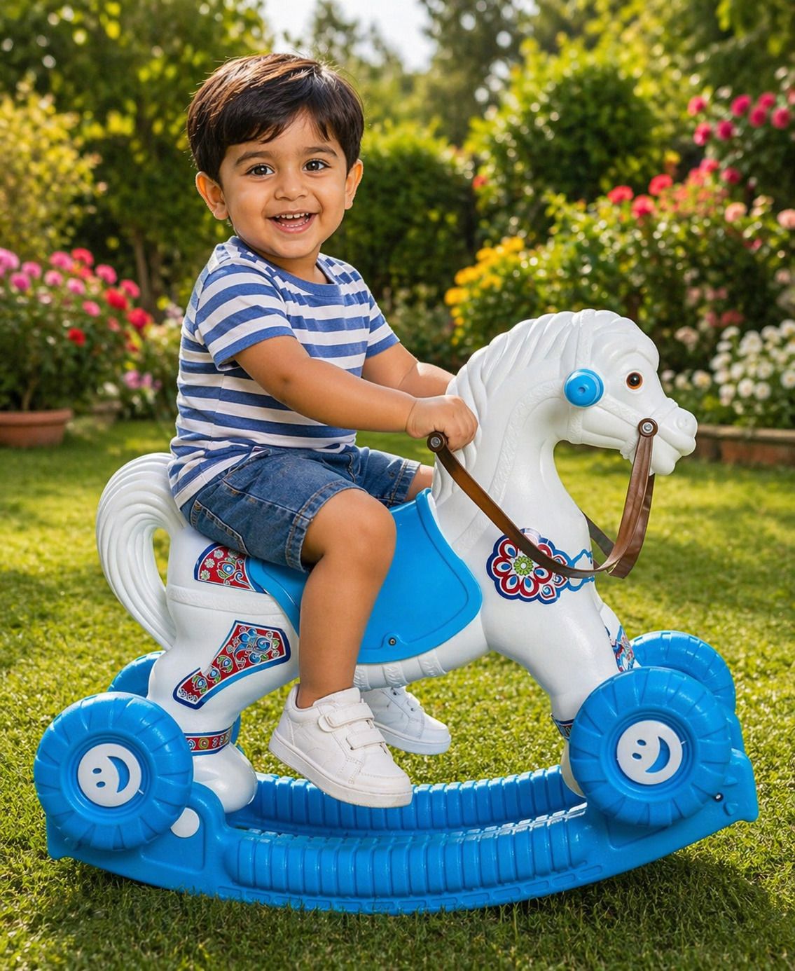 Baby Ride-On Chetak Horse Non-Musical Rider Toy for Toddlers-image-17