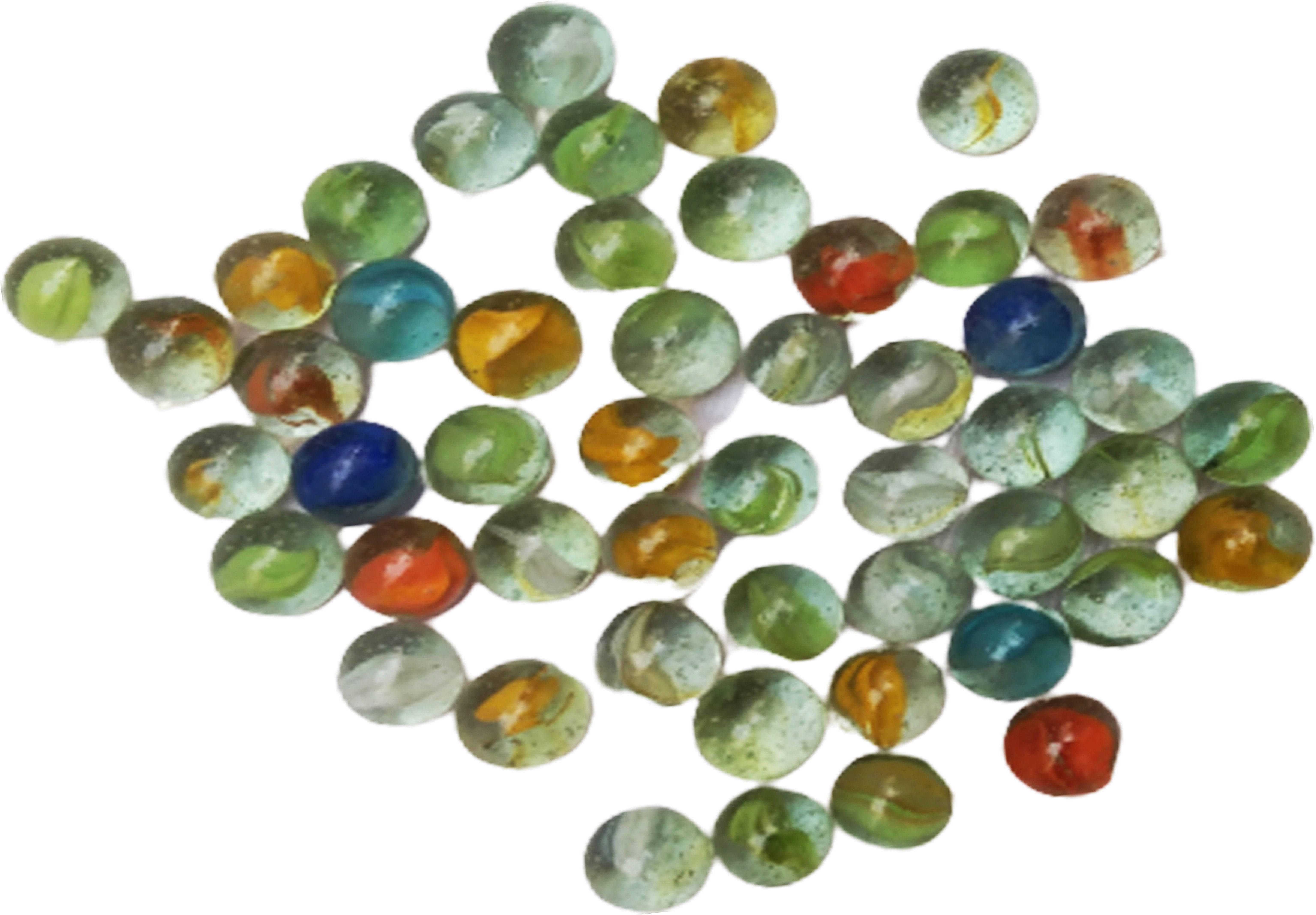 50_Pcs Multicolour Glass Kanche in Outdoor Toy 50 Pieces