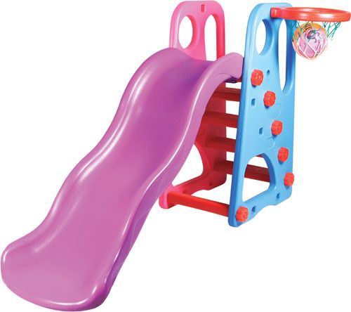 playgro Kids' Indoor/Outdoor Slide with Basketball Hoop-picture-8