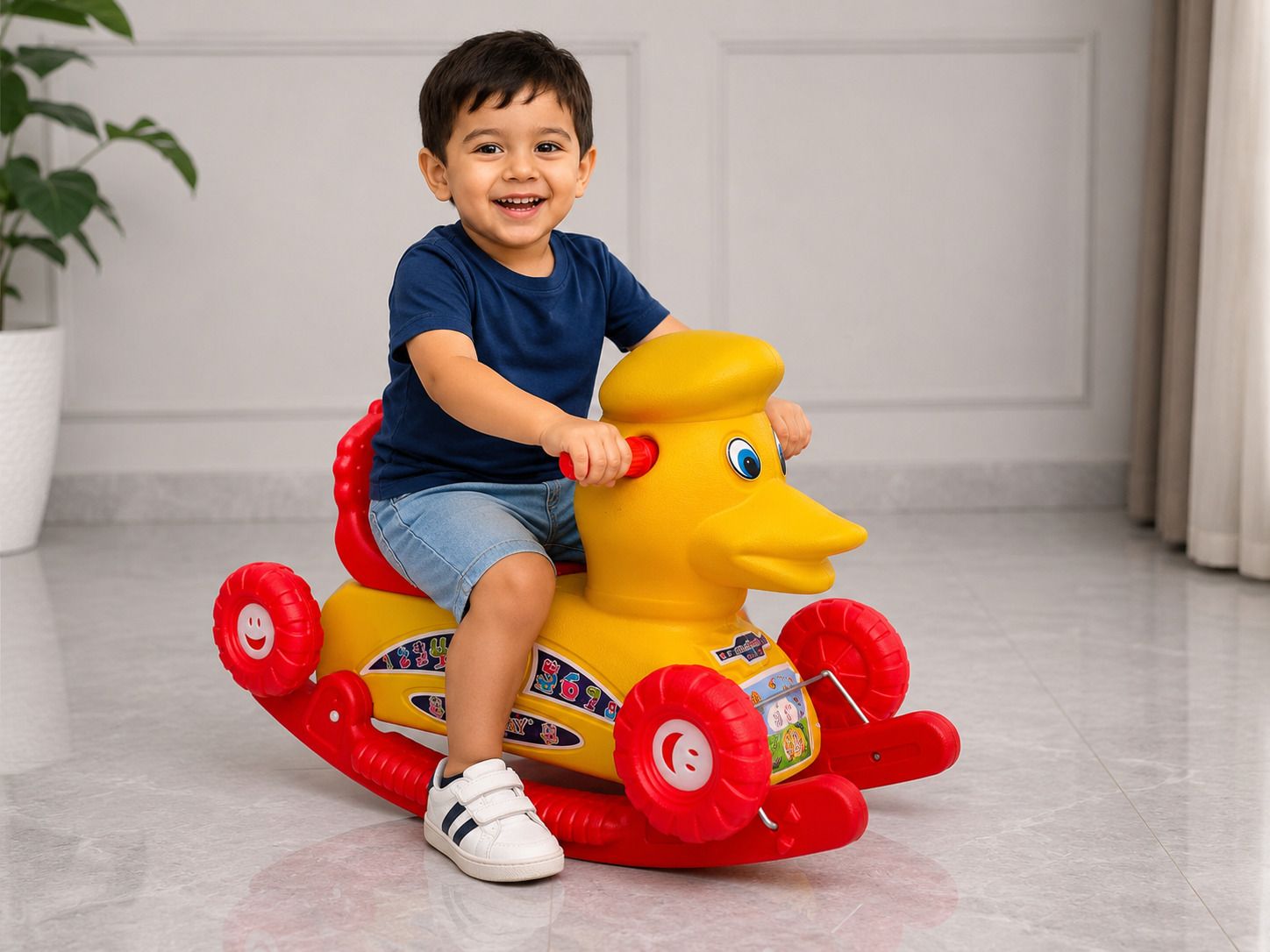 fuddu Baby DUCK Rider and Rocker for child Age 1-4 Birthday Gift for Kids Rideon Toy-picture-40