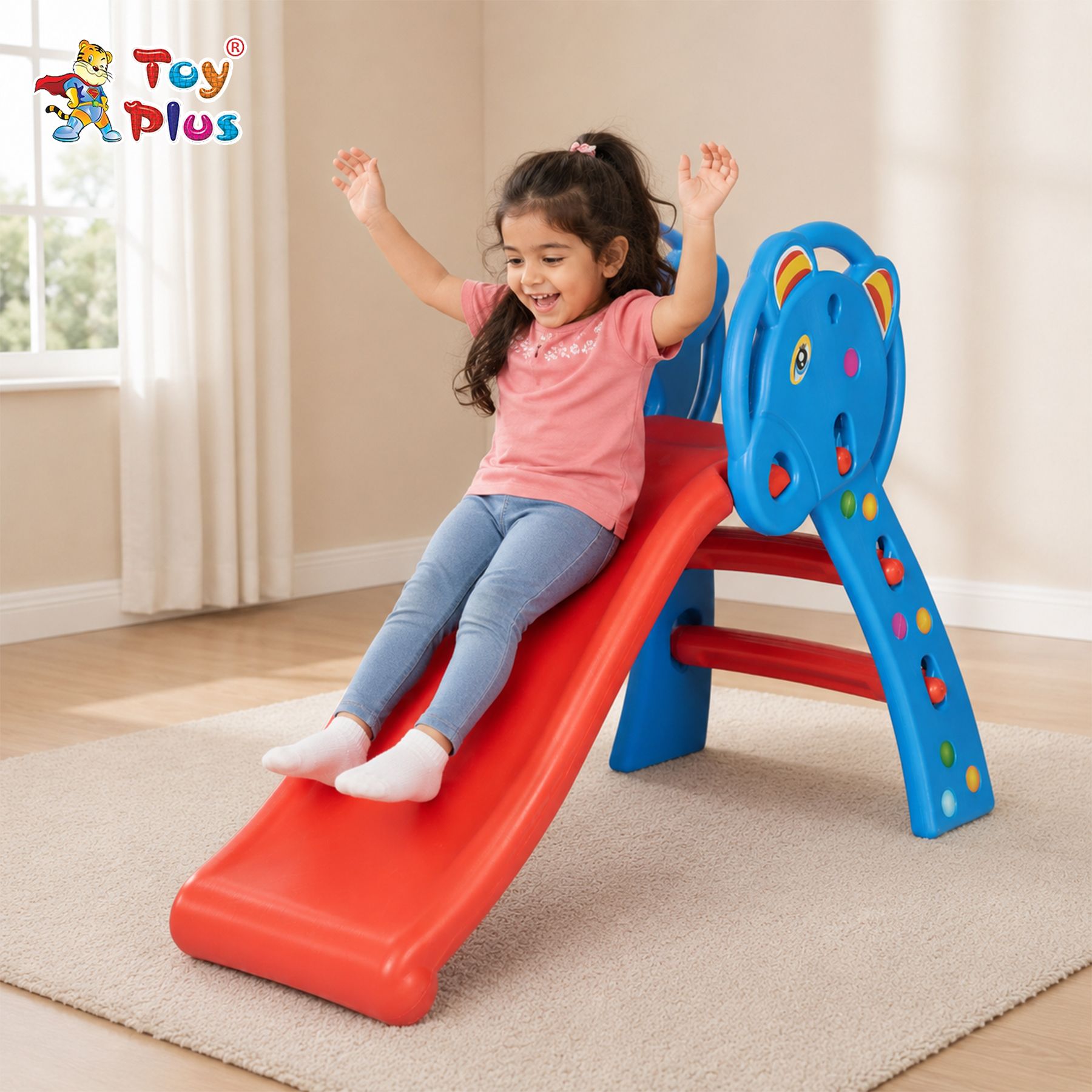 Kids Mini Slide for Home Indoor Outdoor Playground Activity Toy for Toddlers-image-14