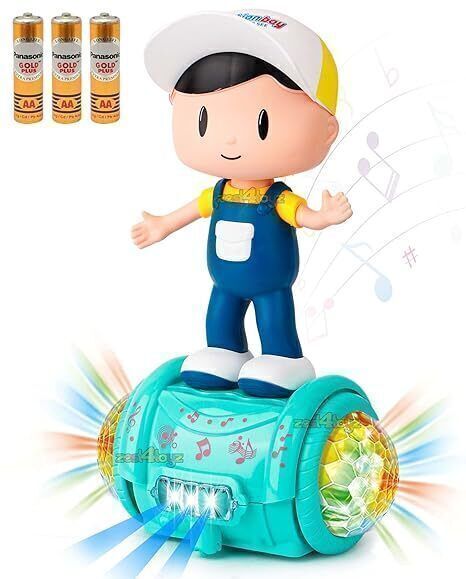 Musical Toy for Kids 360 Degree Rotating Dancing Boy Doll Toy
