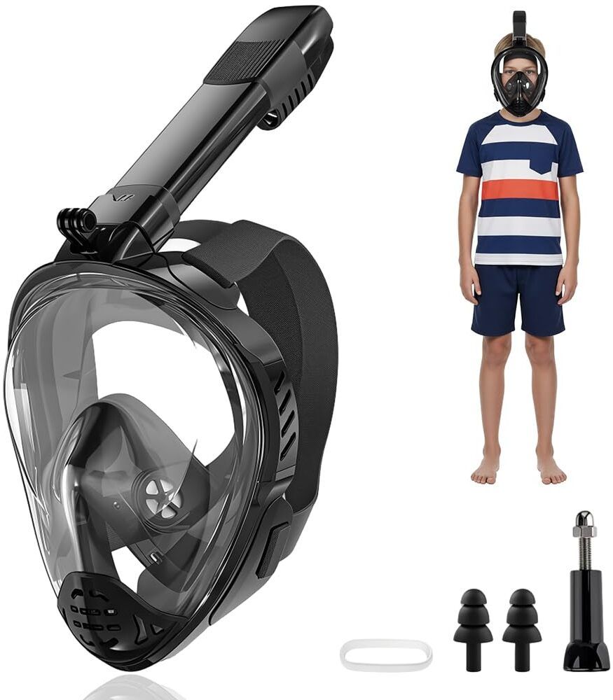 gustave Adults Full Face Snorkel Mask 180 Degree Panoramic Anti Fog Design Diving Mask-picture-28