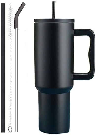 1200 ML Stainless Steel Tumbler with Handle and Straw Lid Double Insulated Cup Stainless Steel Tumbler-image-32