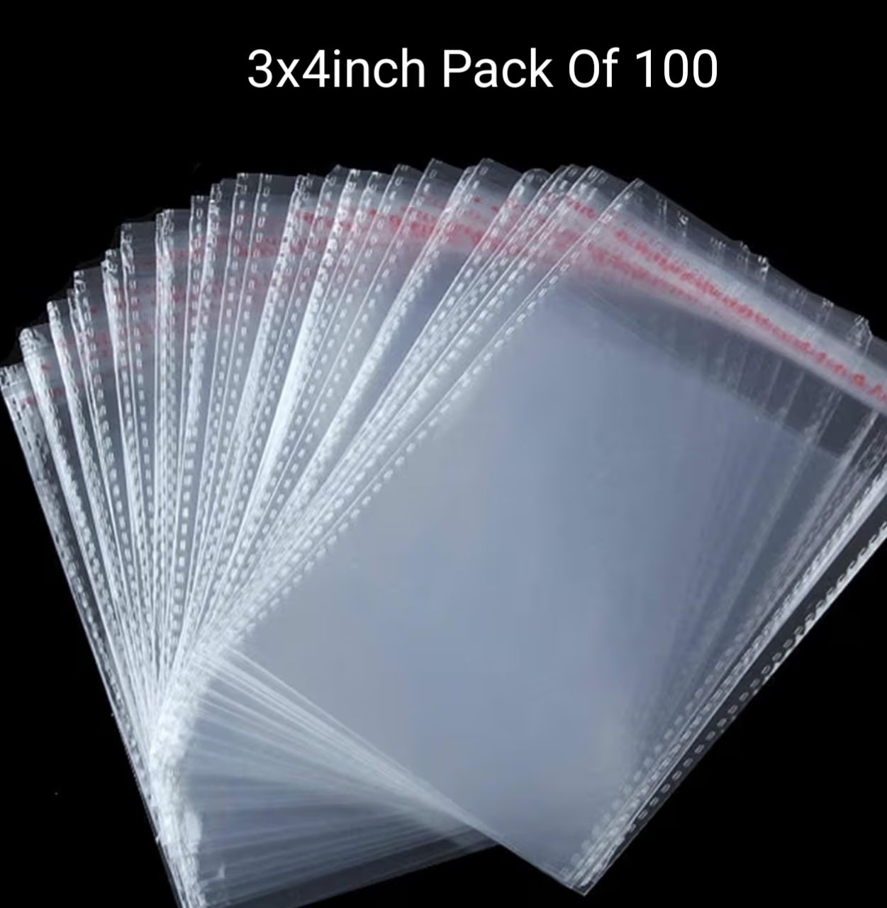 Transparent BOPP Small Pouches 3x4 Pack Of 100 Security Bag-image-4