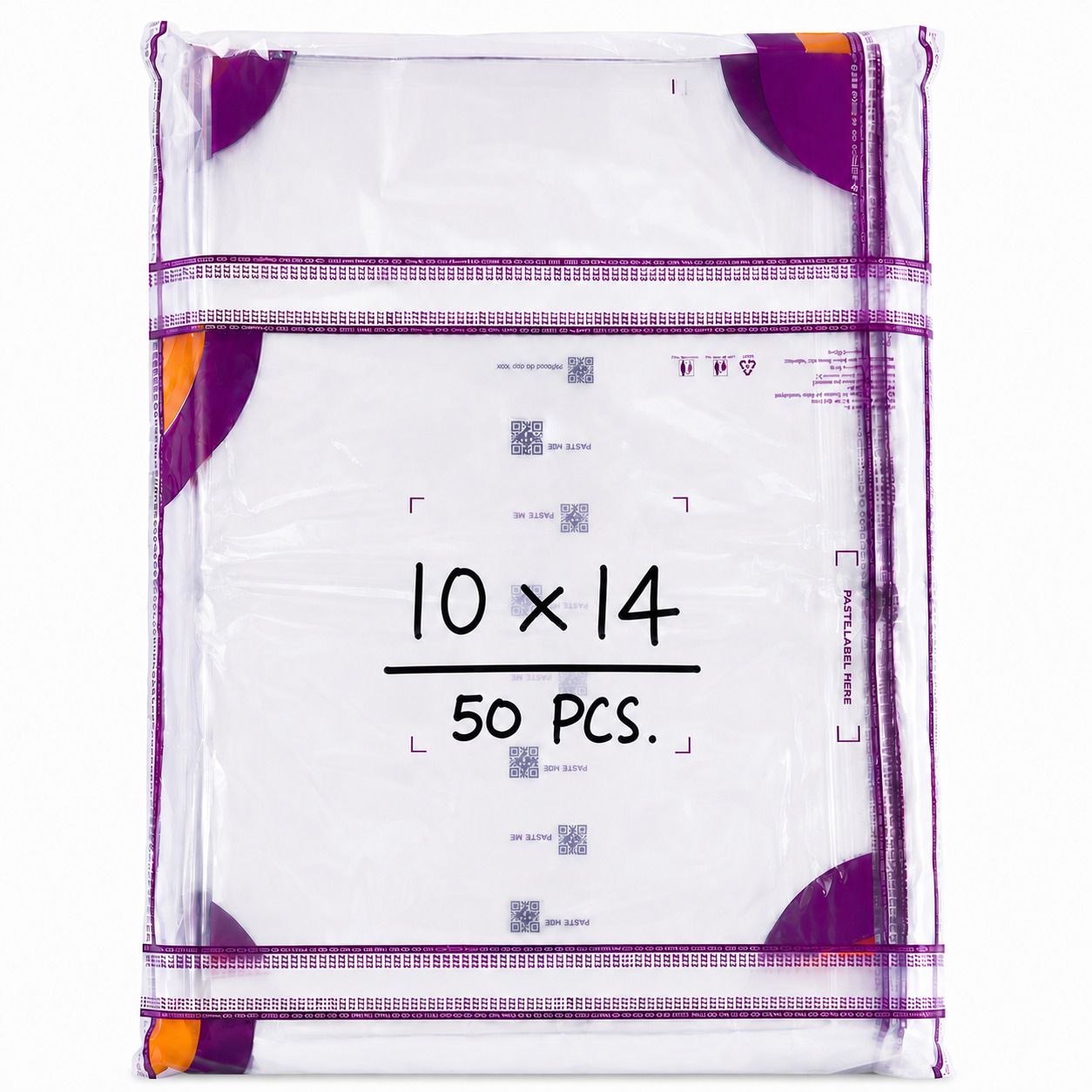 arham enterprises Premium Transparent Barcode Packaging Security Bag-picture-5