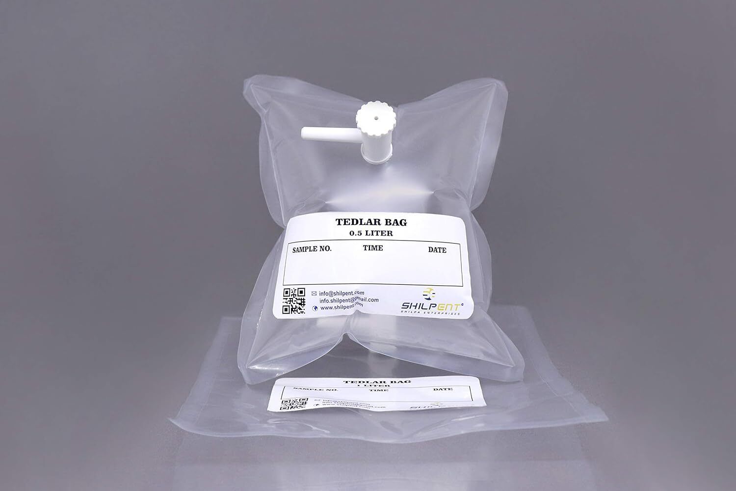 Tedlar Gas Sampling Bag-0.5 Liter (Operating Temperature–477°K Security Bag-image-17