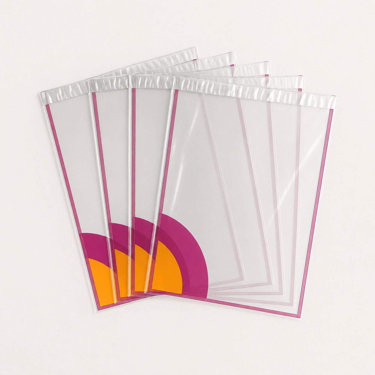 meesho Transparent Poly Security Bag 12x14 Pack of 100 Security Bag-picture-3