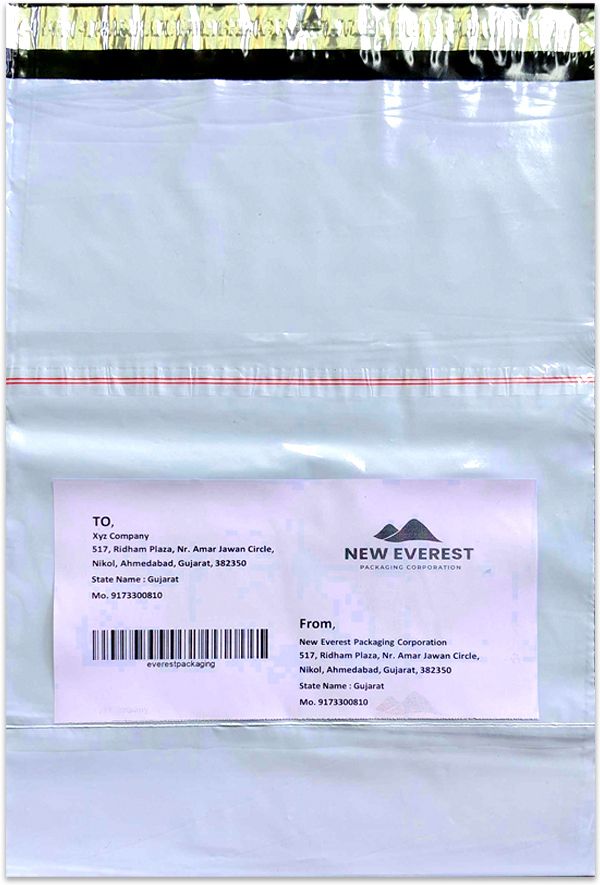 10x14 inches With POD Plain White Courier Bags | Pack Of 500 PCS | 55 Micron. Security Bag-image-31