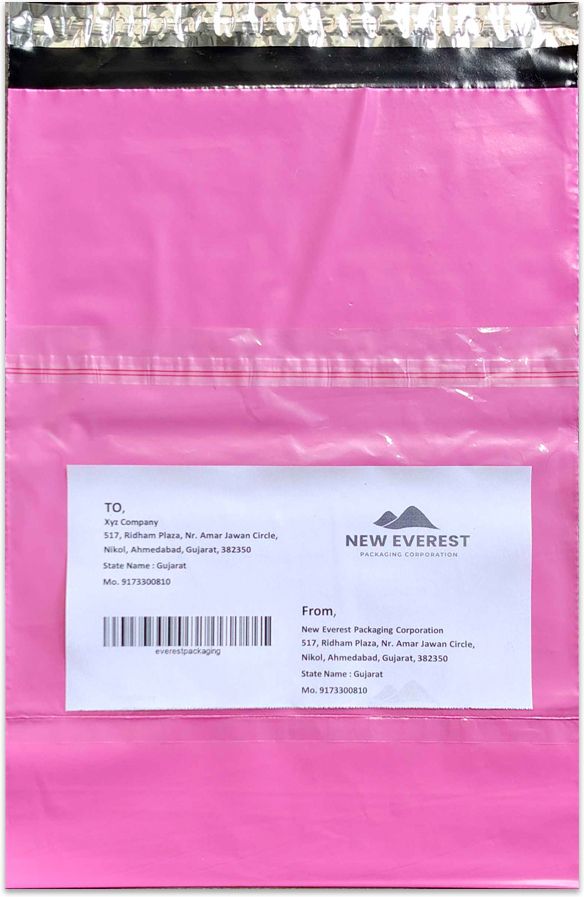 14x18 inches With POD Pink Courier Bags |Pack Of 300 PCS 55 Micron. Security Bag-image-8