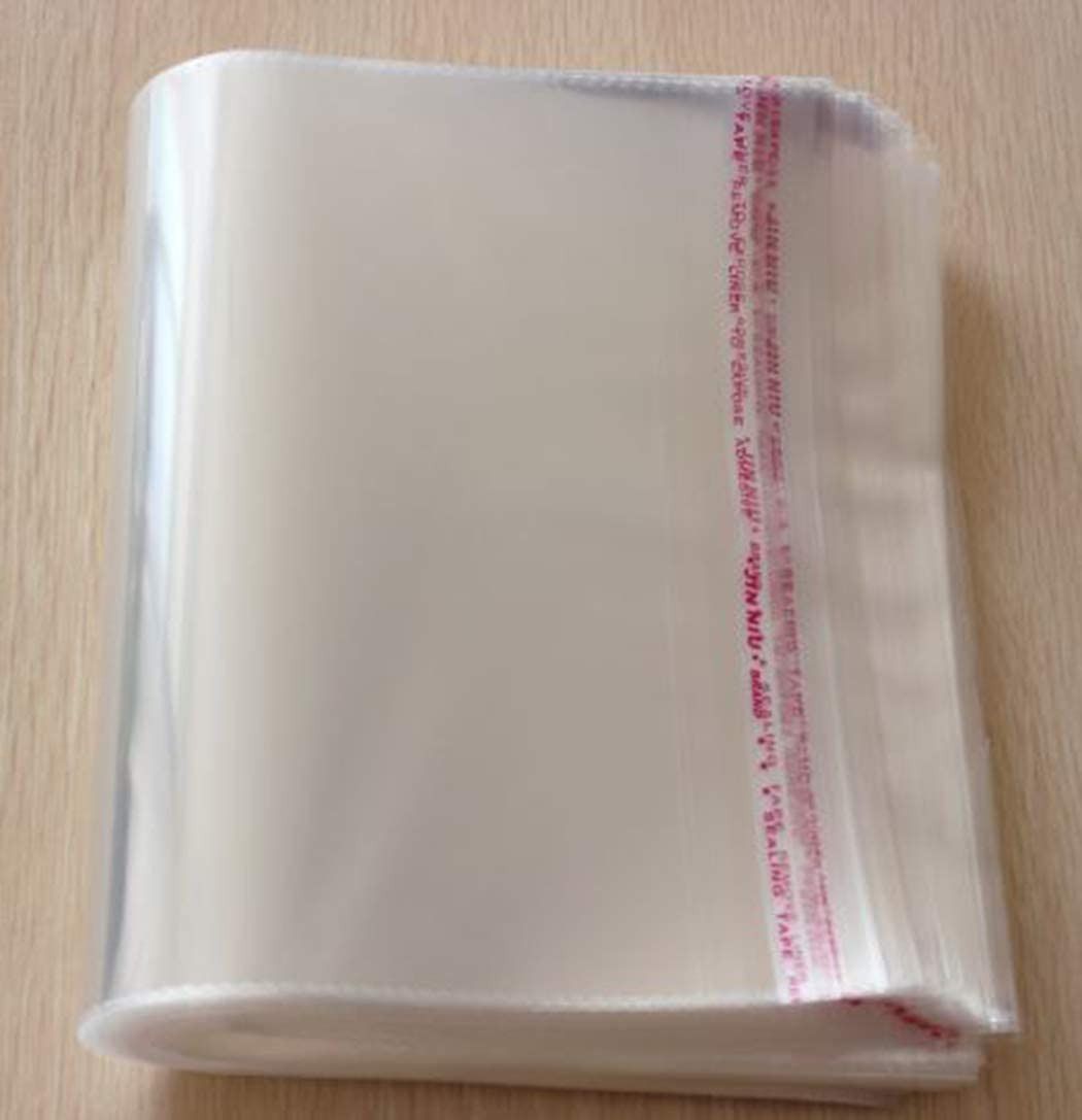 feelblue Transparent Bopp Pouches With Self Adhesive for Packing Clothes, Articles Etc Security Bag-picture-49