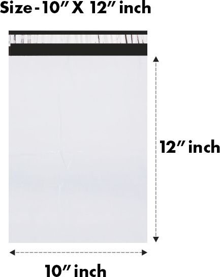 new everest 10x12 inches Without POD Plain White Courier Bags |Pack Of 300 PCS |55 Micron. Security Bag-picture-18