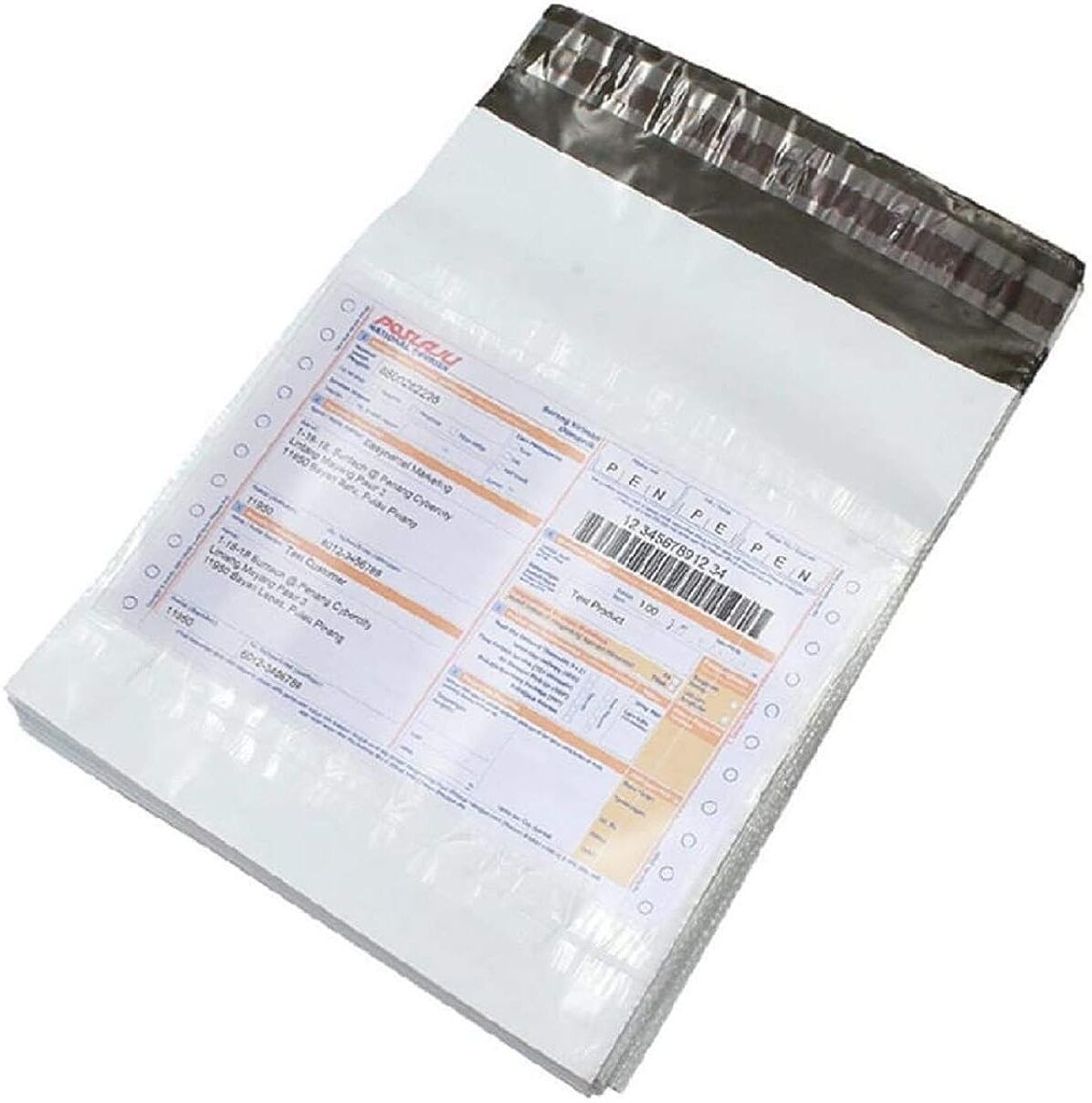 powerlon 8X10 INCH Tamper Proof Courier Bags With POD JACKET 55 MICRON 50 PCS POUCHES Security Bag-picture-0