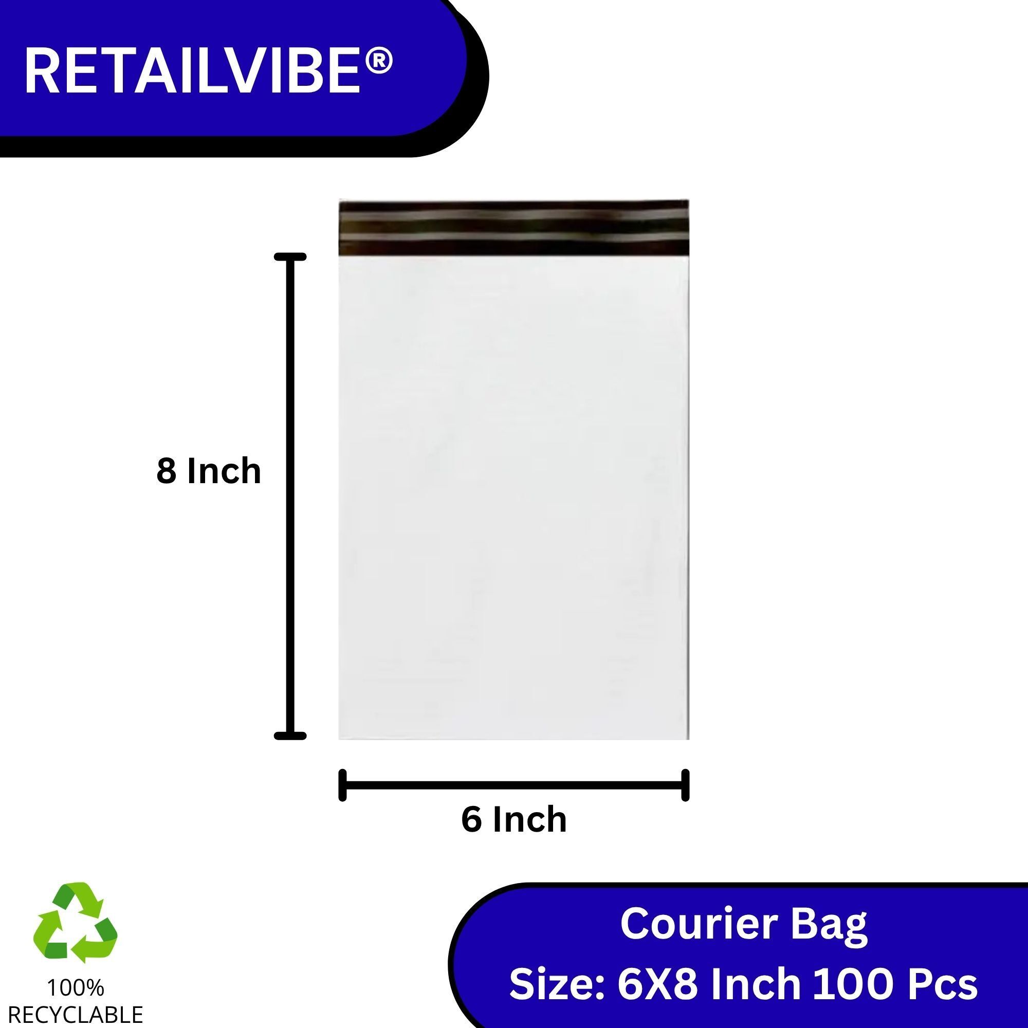6x8 Inch 100 Pcs Courier Bags Pouches for Shipping Poly Bags 55 MICRON Security Bag-image-15