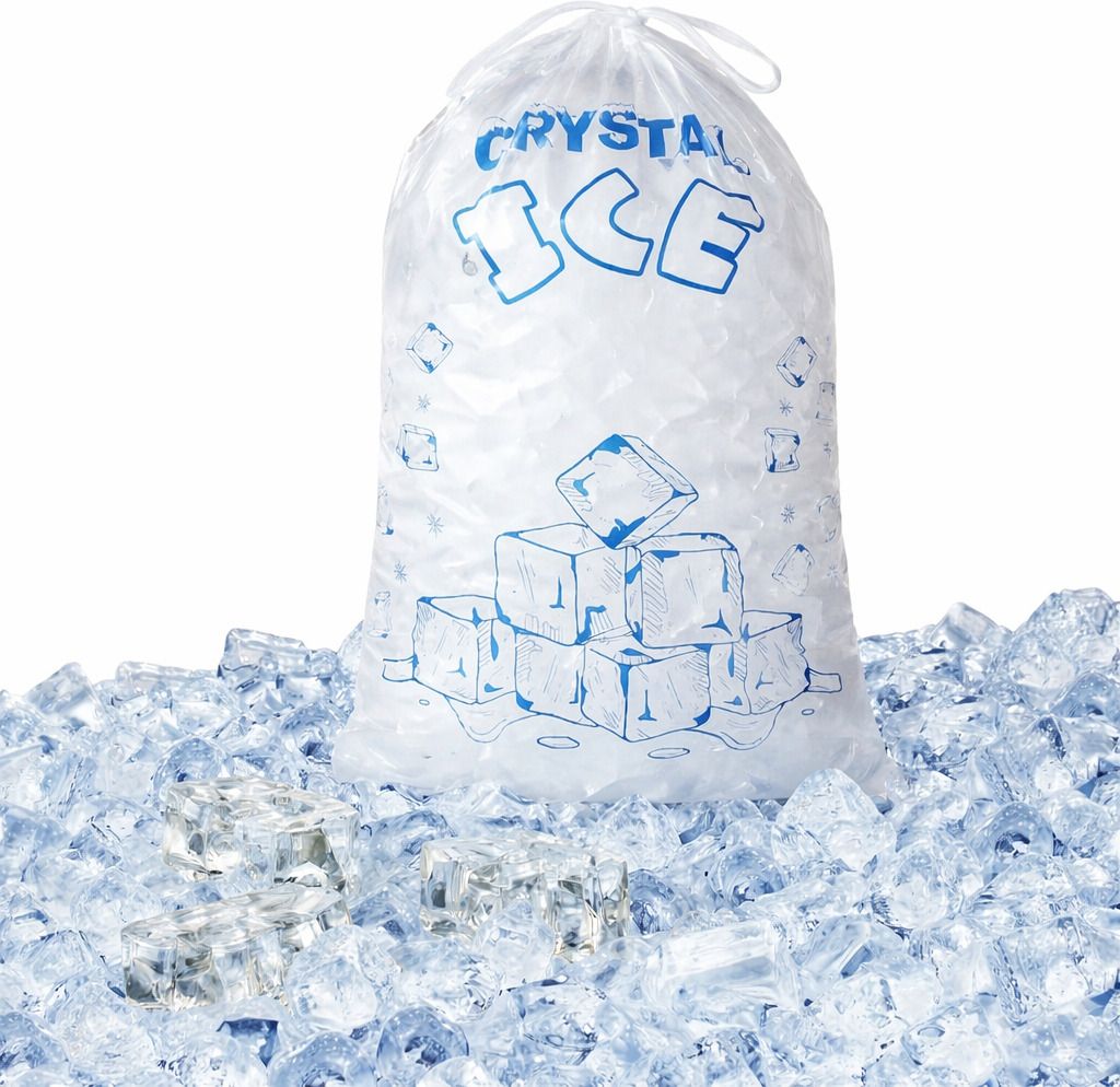 kmay Ice Cube Storage Bag with Drawstring | Freezer Safe Ice Bag Pack of 10 Security Bag-picture-41