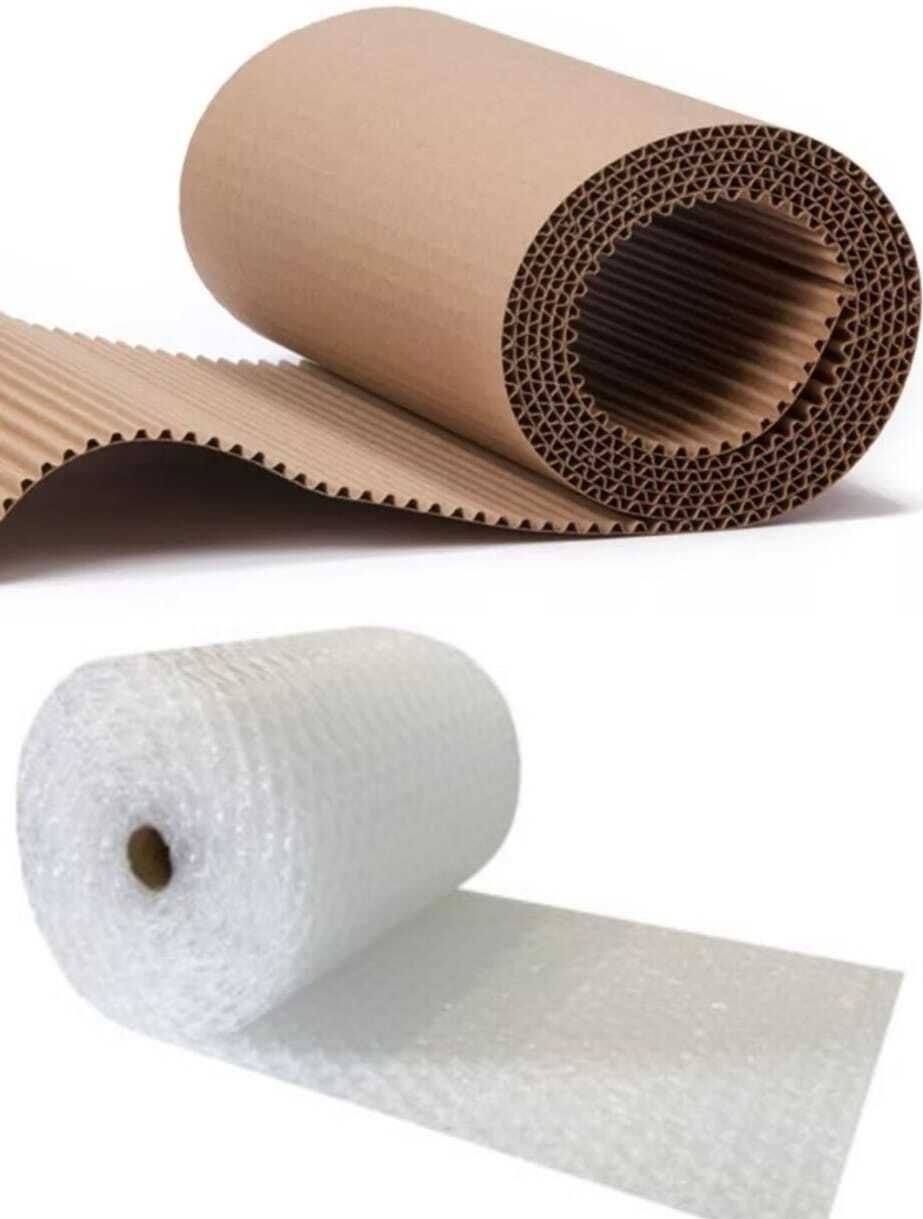 shri laxmi 120 Gsm Brown Paper and Air Bubble Wrap Roll Combo 20 Ft Each Security Bag-picture-19