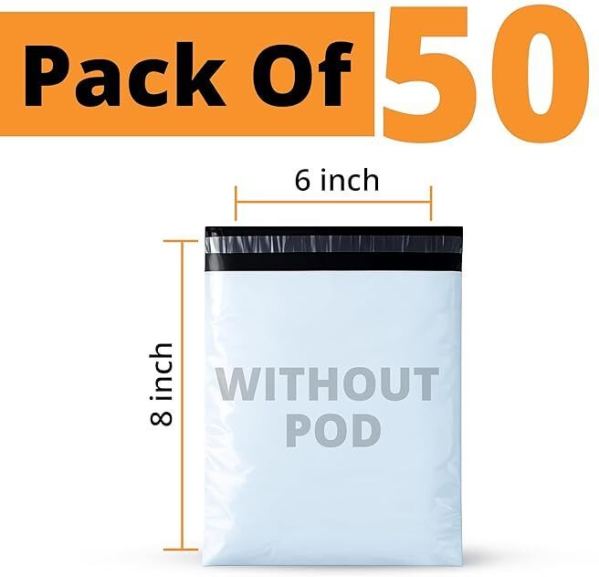 Tamper Proof 6x8 Inch Polybags for Ecommerce Shipping, Pack of 100 Security Bag-image-27