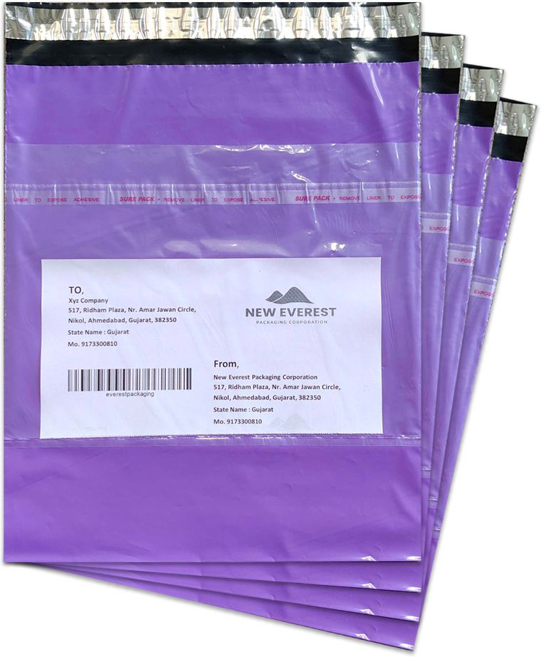 8x10 inches With POD Purple Courier Bags |Pack Of 500 PCS |55 Micron Security Bag-image-21