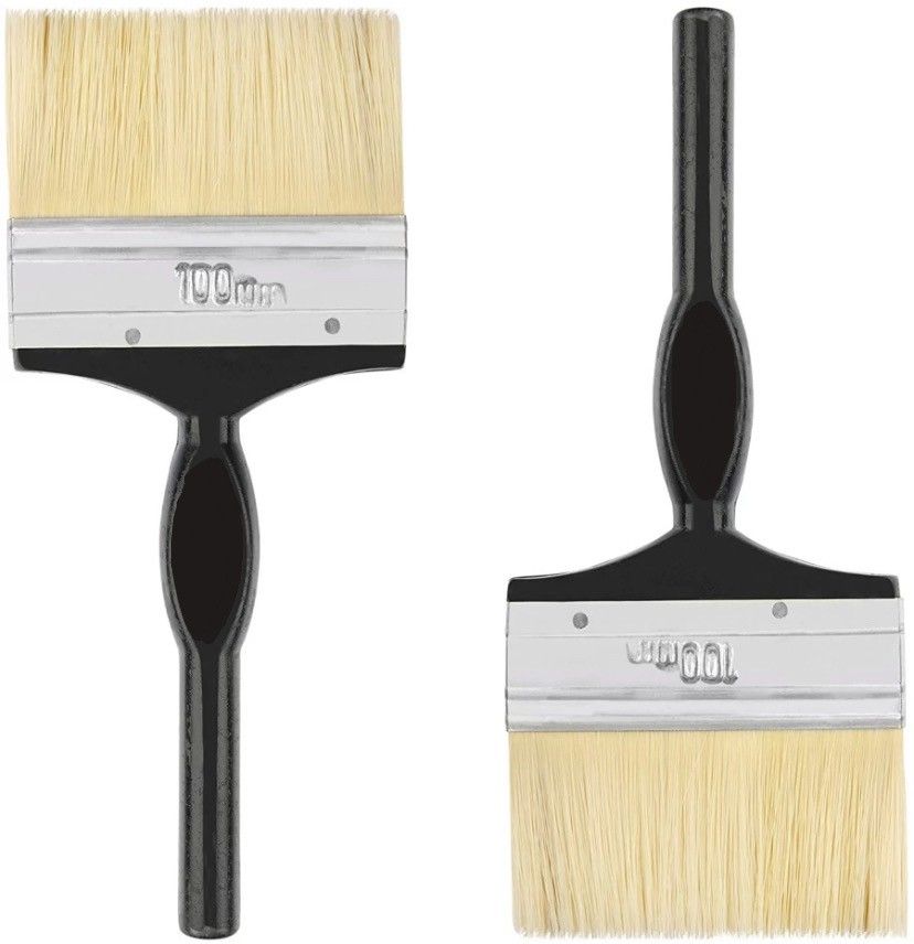 satyam 4” Wall paint brush, 4 inch paint brush, piece of 2, synthetic hair brush-picture-24