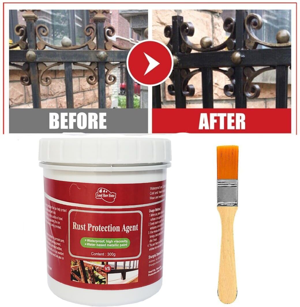 wifton 300gm Anti Rust Converter Paint for Iron Steel Gates & Railings Rust Removal Solution-picture-21