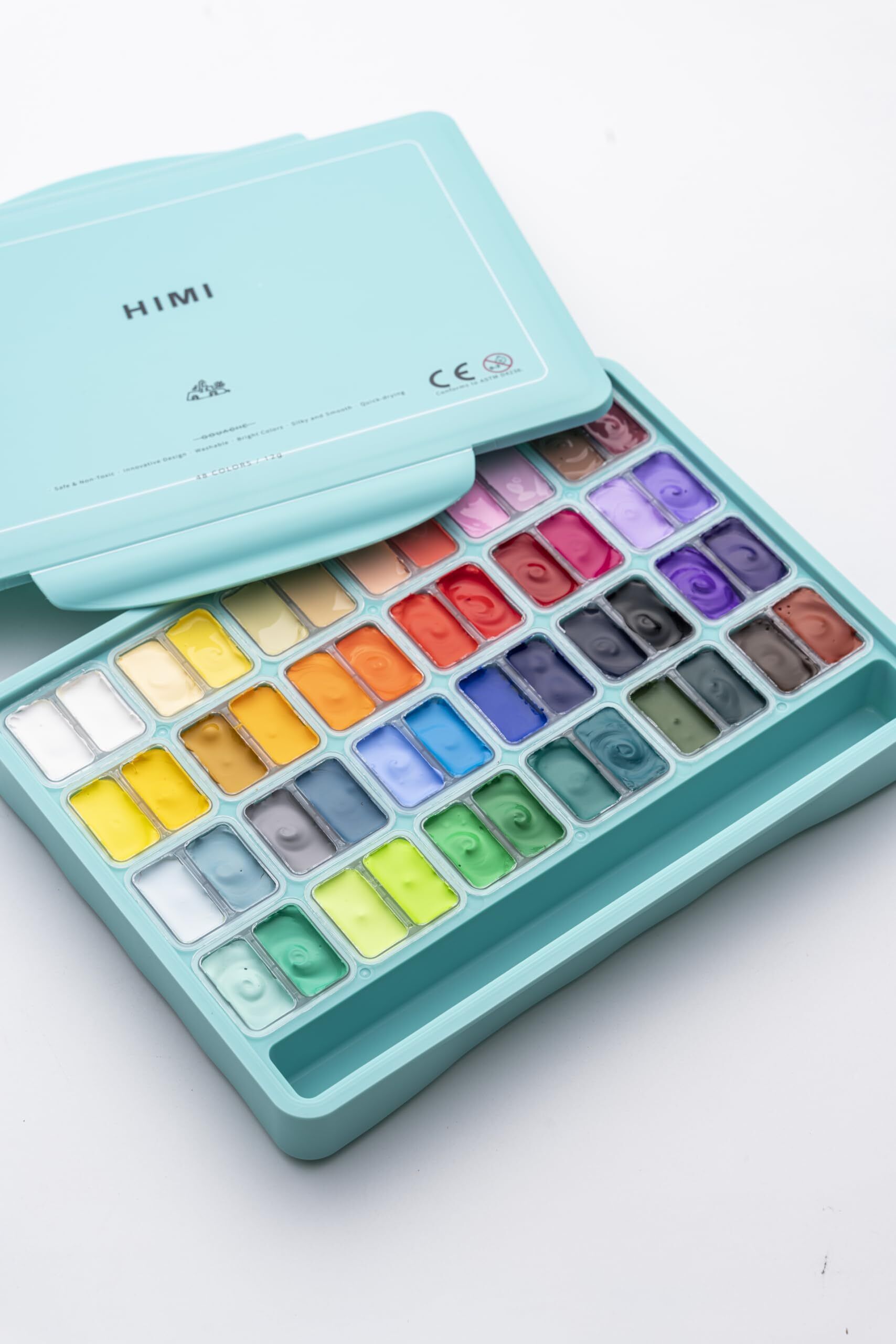 HIMI - Gouache Paint - Twin Cup sets - 12g Jelly cups - 48 Sets-image-20