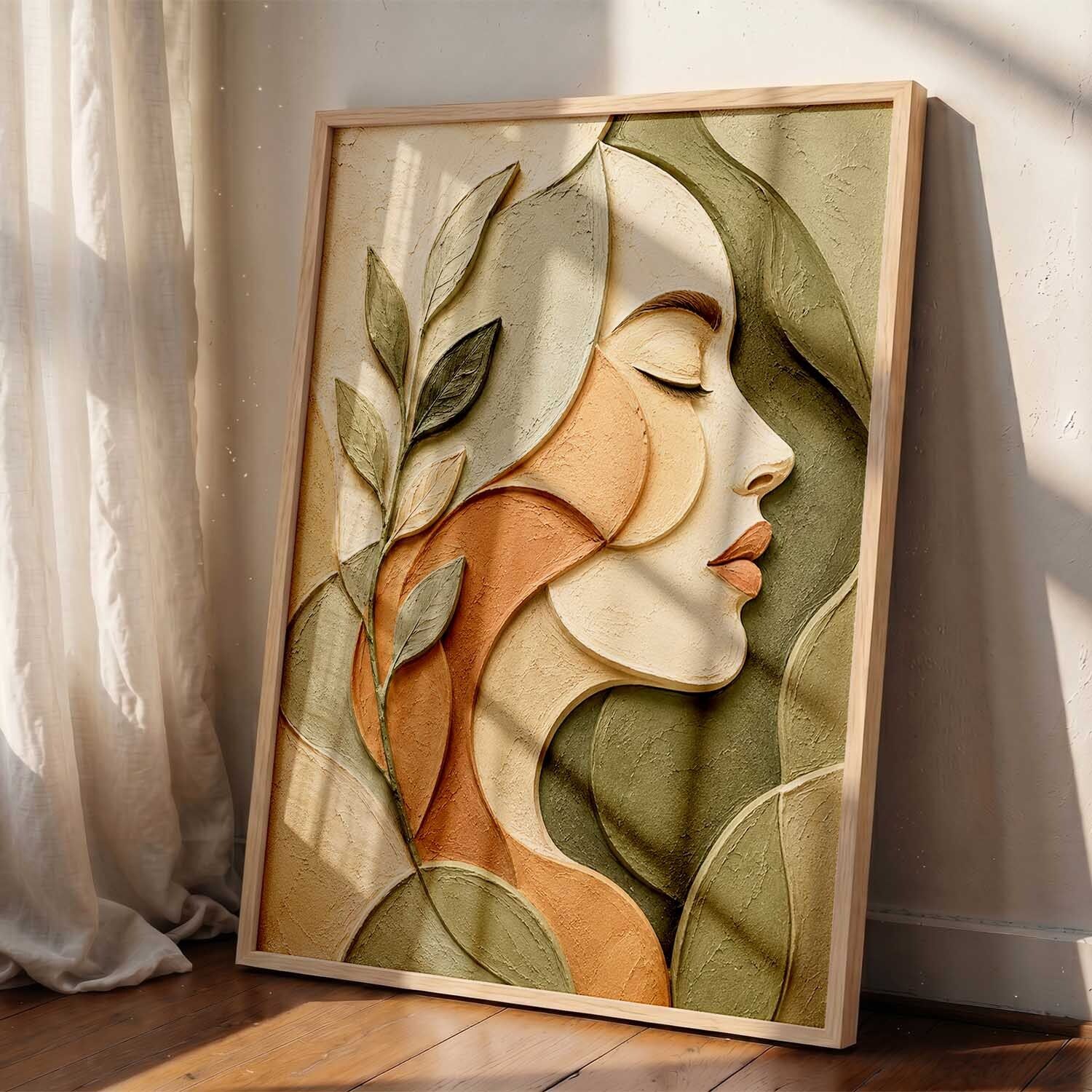 Morden Abstract Wall Art Painting Home Decoration With Frame For Living Room Acrylic 20 inch x 14 inch Painting-image-38