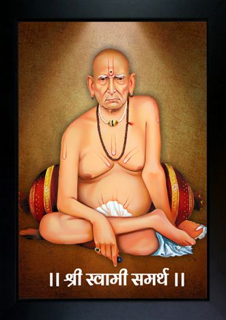 Swami Samarth Maharaj Photo Digital Reprint 13.5 inch x 10 inch Painting-image-38