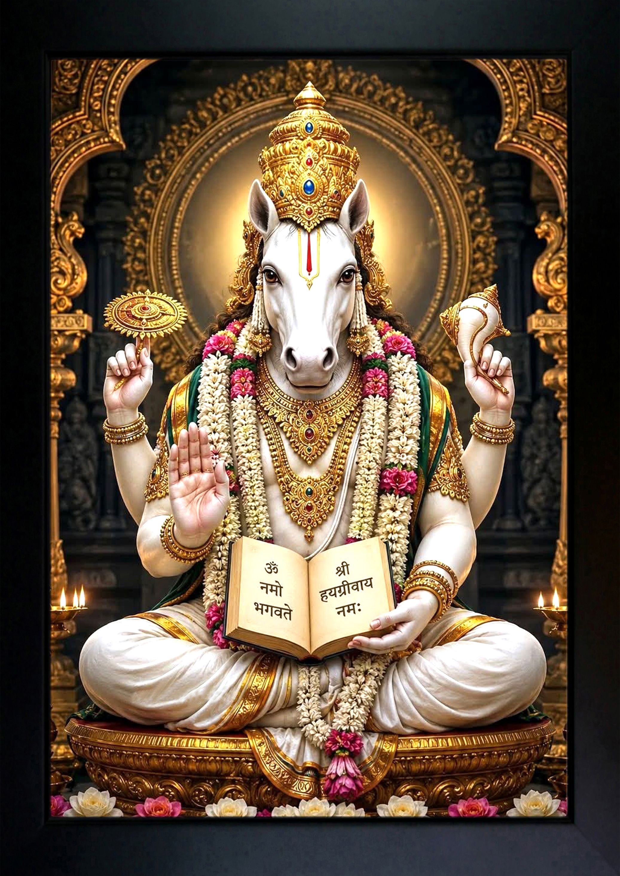 rv sales Hayagriva Photo Frame | Hayagriva Painting For Home Decoration And Pooja Room Digital Reprint 7 inch x 9 inch Painting-picture-12