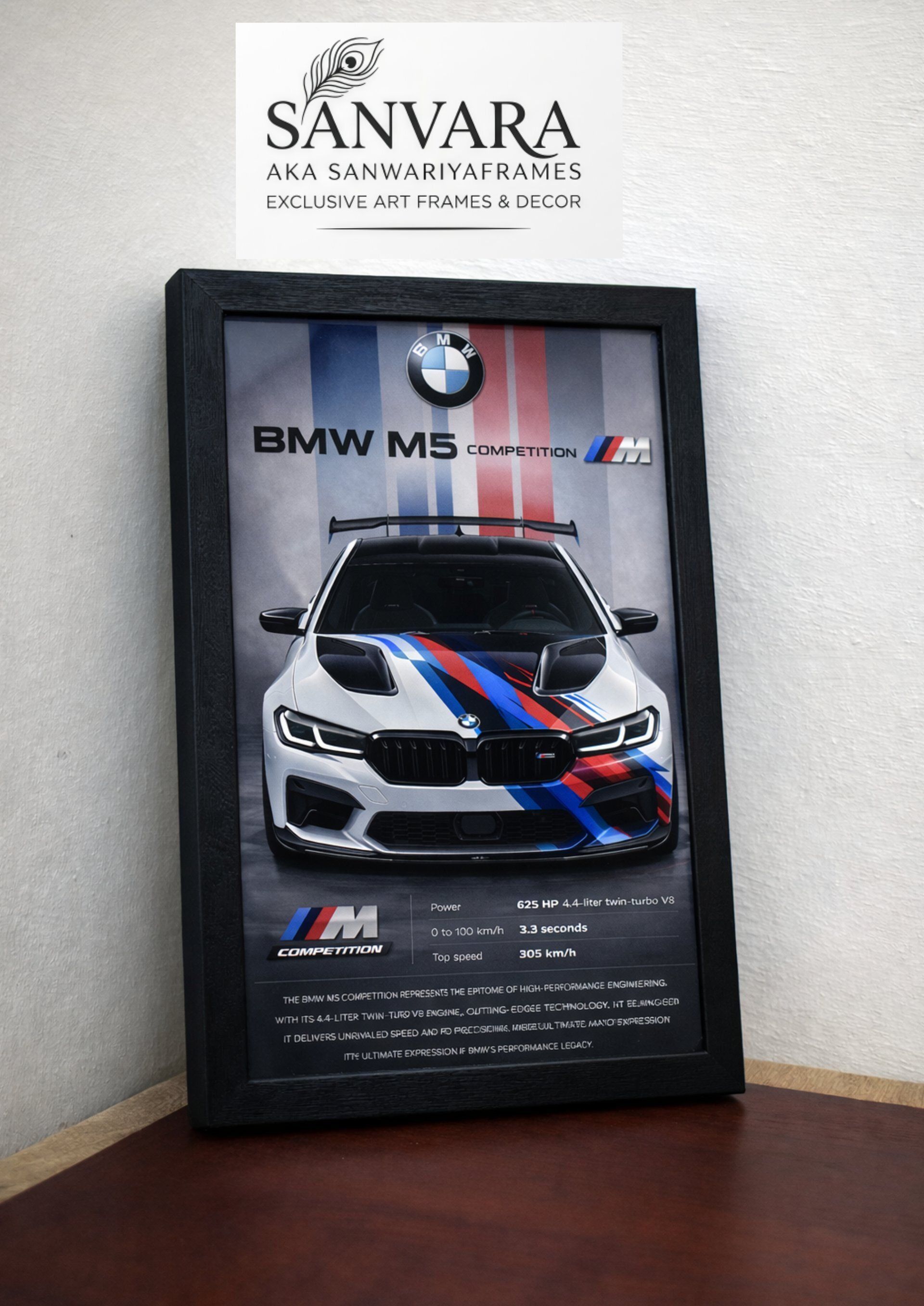 BMW M5 Digital Reprint 12 inch x 8 inch Painting-image-27