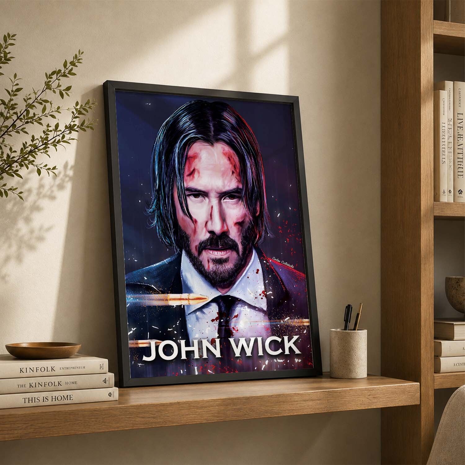 John Wick Wall Posters With Frame For Office Wall Acrylic 17 inch x 13 inch Painting-image-32