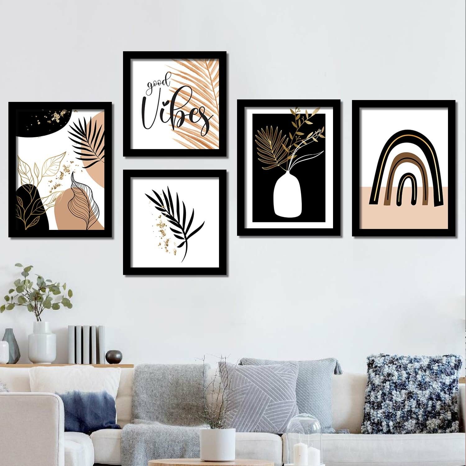 rainbow arts modern art photo frame - photoframe with nature art poster 11 inch digital-picture-30