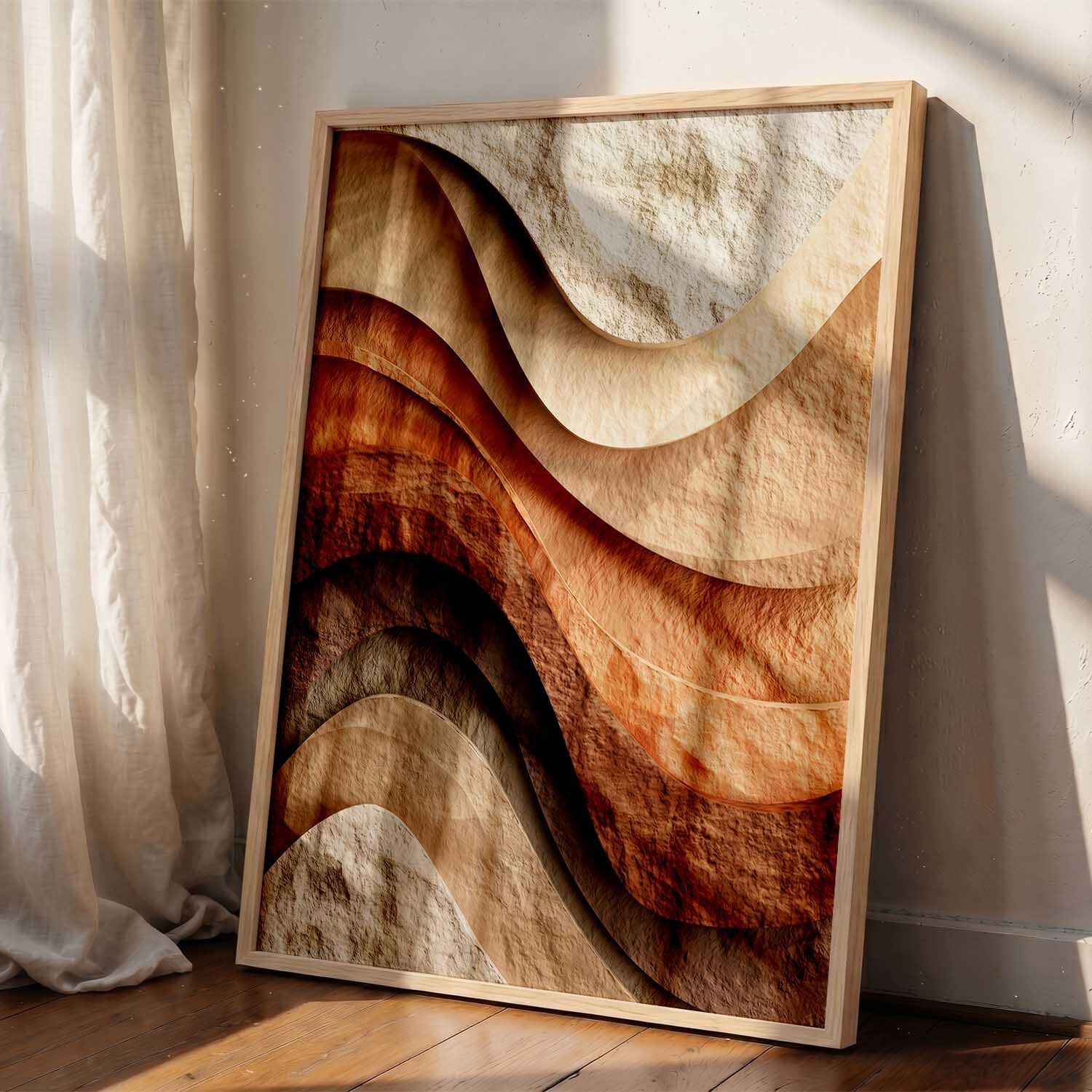 Abstract Art Wall Painting Home Decoration With Frame For Living Room Acrylic 20 inch x 14 inch Painting-image-37