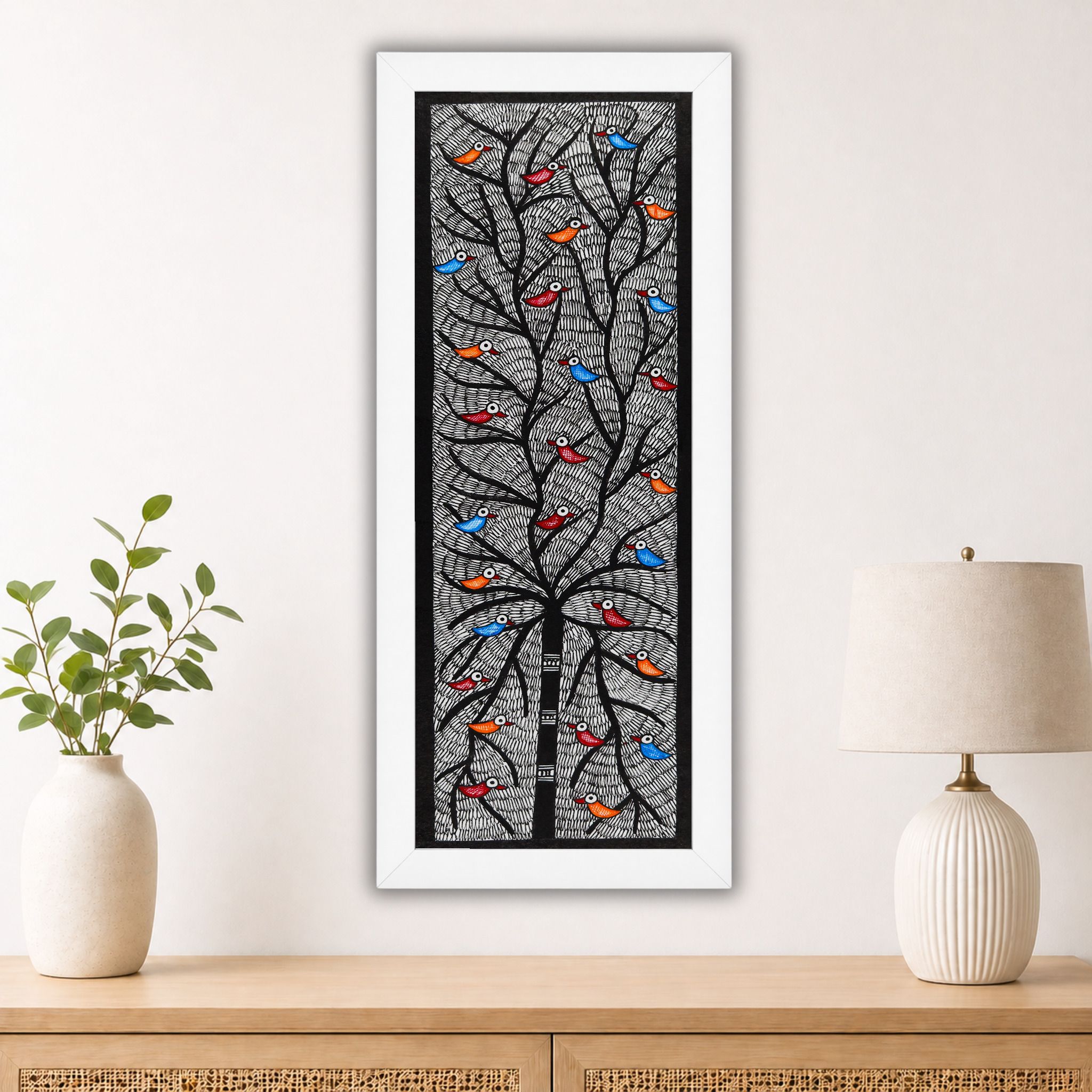 Acrylic 23 inch x 8 inch Painting-image-28
