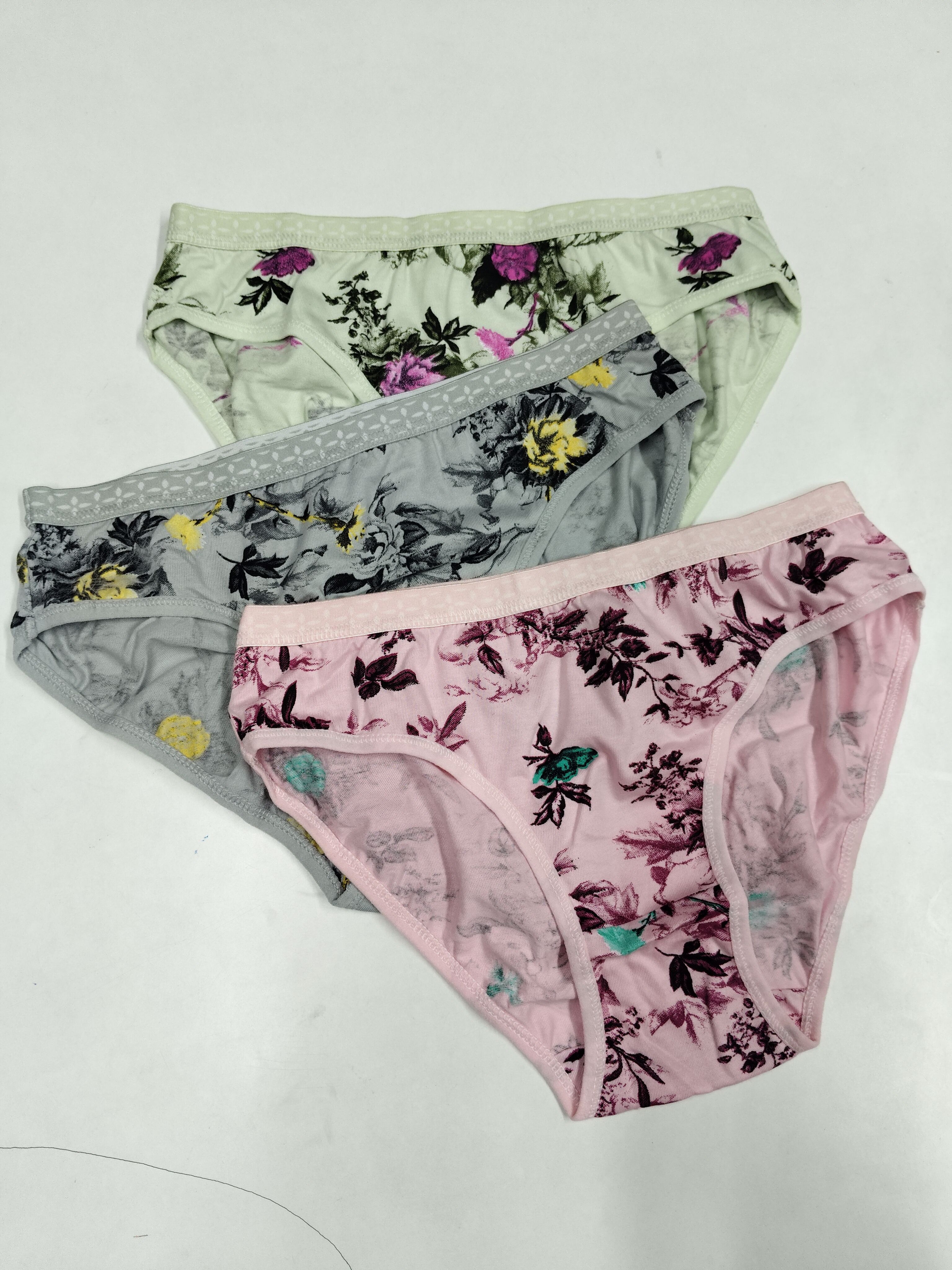 ladyland Pack of 3 Women Hipster White, Pink, Grey Panty-picture-21