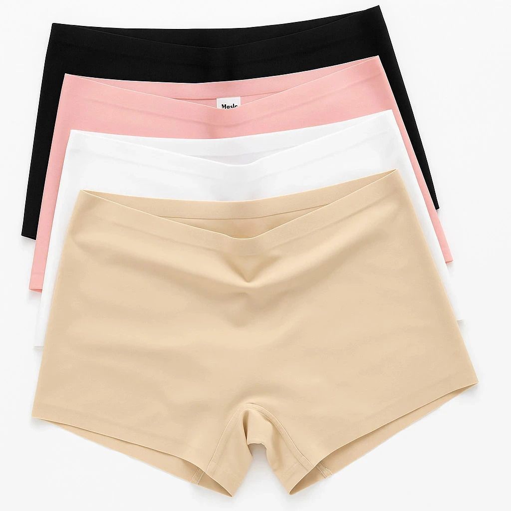 meile Pack of 4 Women Boy Short Multicolor Panty-picture-22