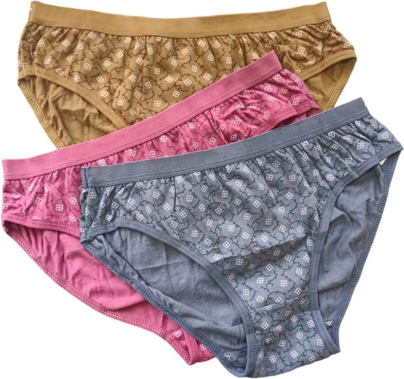 fiveflag Pack of 3 Women Hipster Multicolor Panty-picture-28