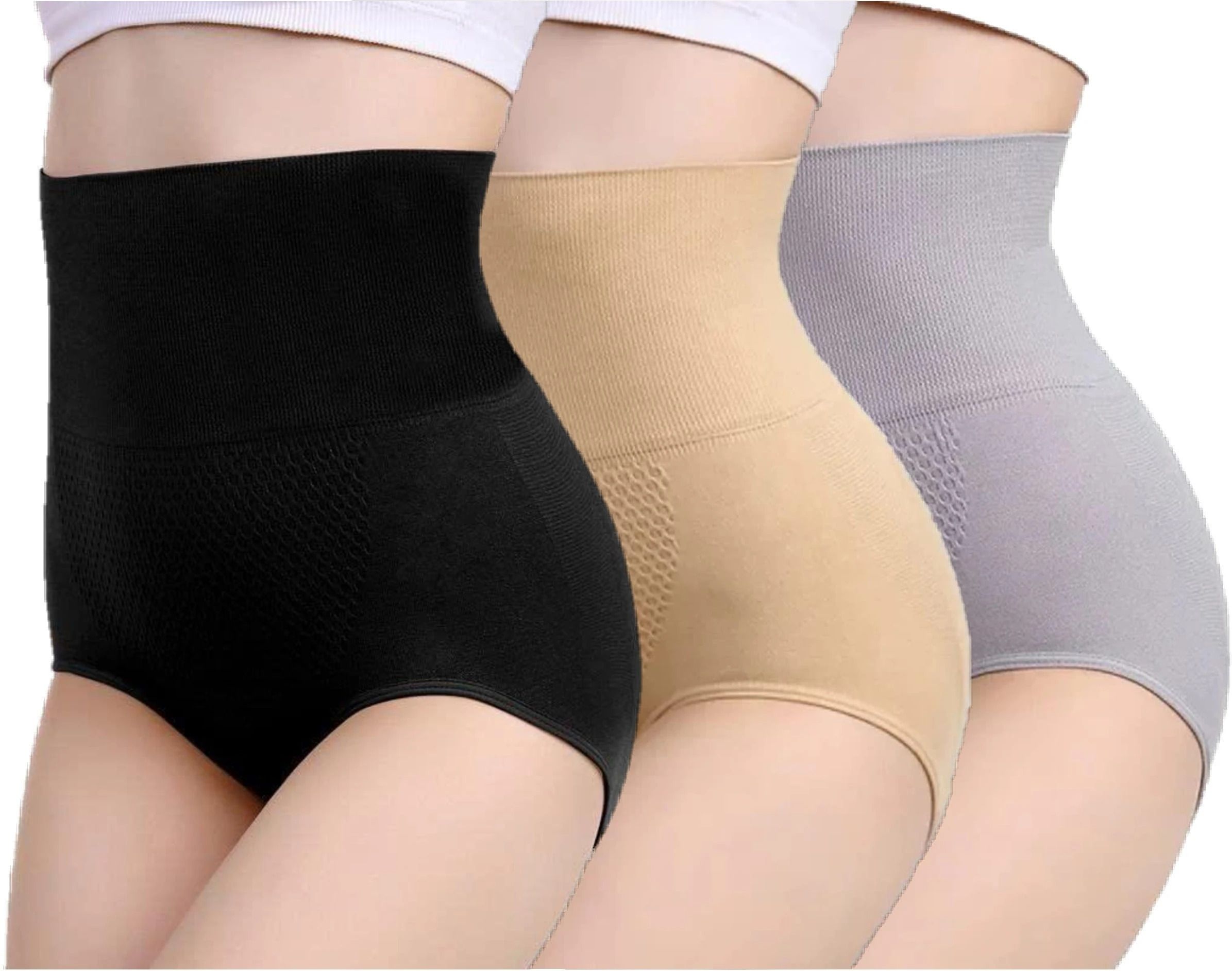 Pack of 3 Women Hipster Black, Beige, Grey Panty-image-41