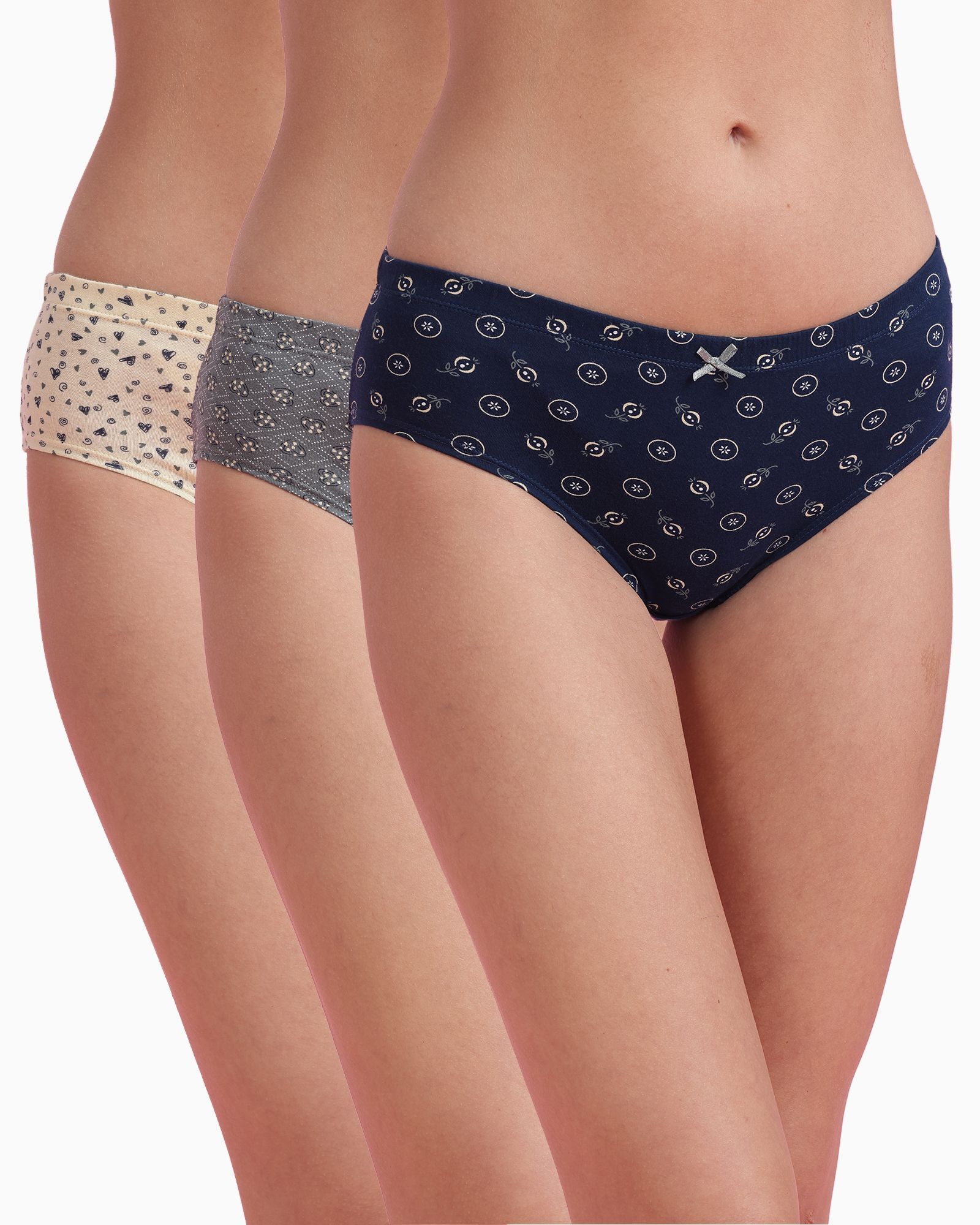 dressberry Pack of 3 Women Hipster Multicolor Panty-picture-38