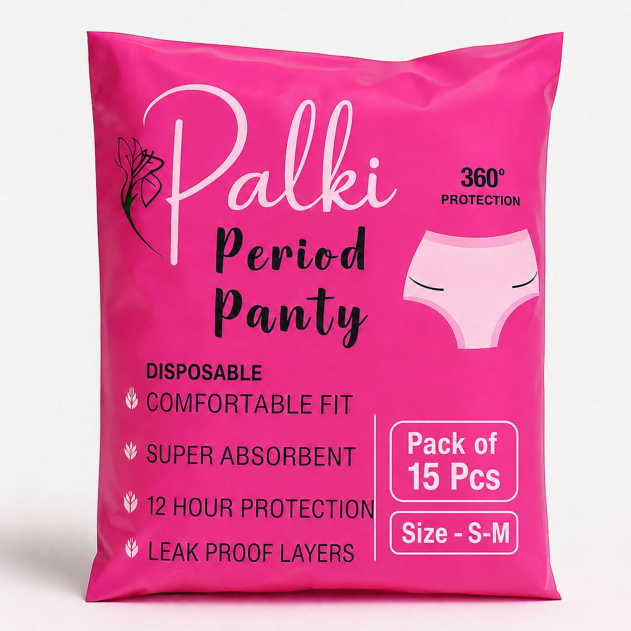 palki Period Panty Combo Pack | 12 Hour Protection | Heavy Flow Sanitary Pad-picture-32