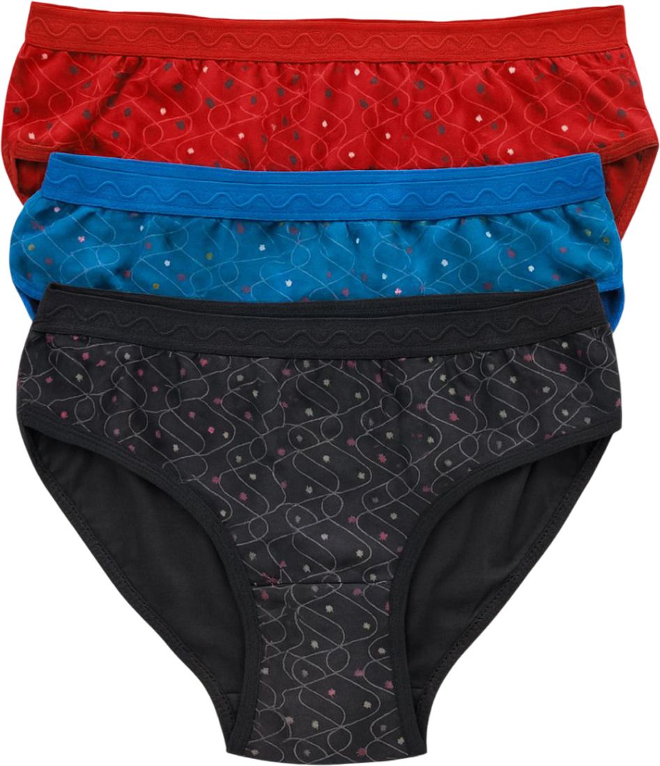 Pack of 3 Women Hipster Multicolor Panty-image-10