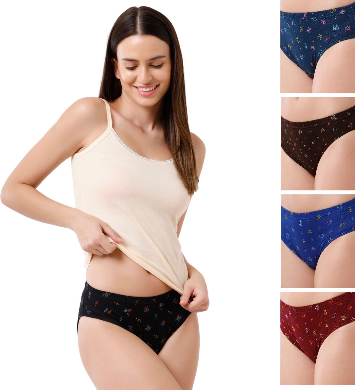 rupa Pack of 5 Women Hipster Multicolor Panty-picture-36