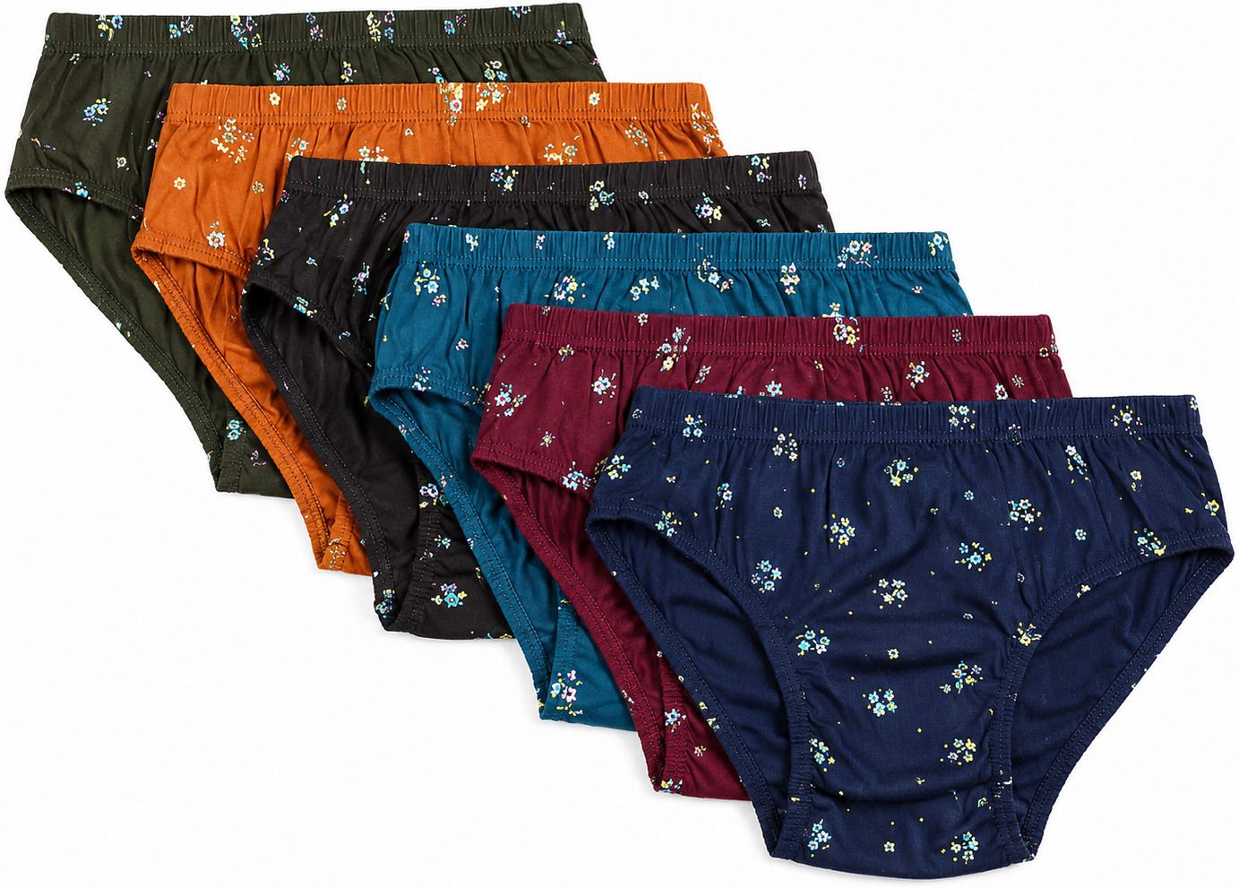 Pack of 6 Women Hipster Multicolor Panty-image-46