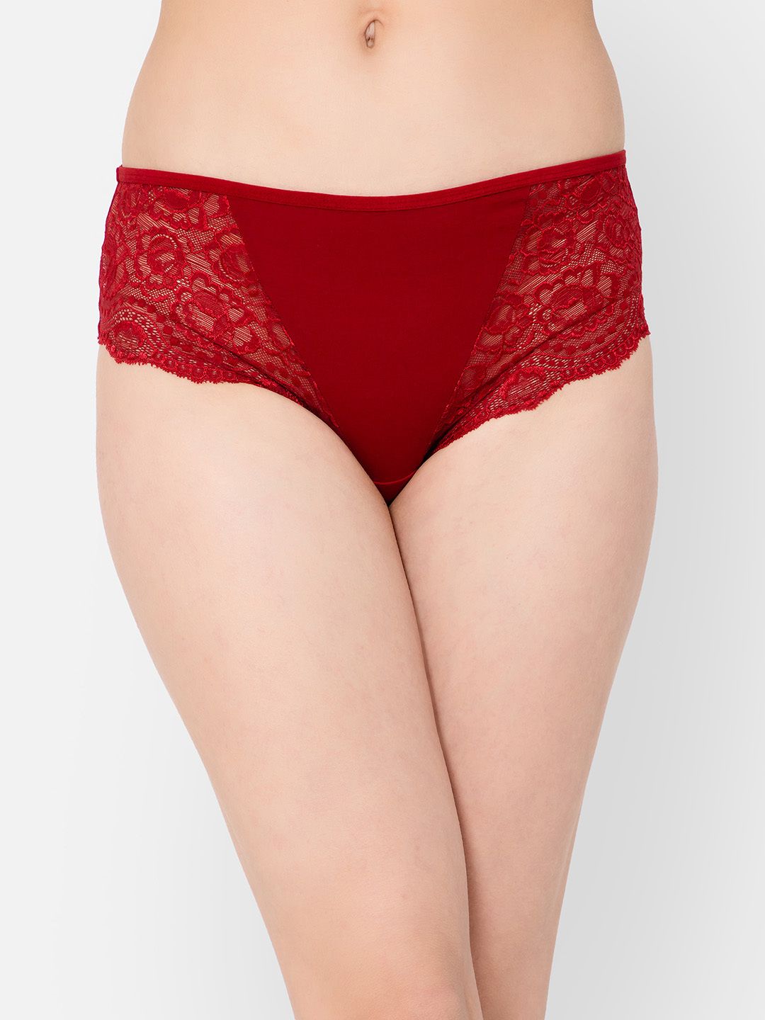 clovia Women Hipster Maroon Panty-picture-12