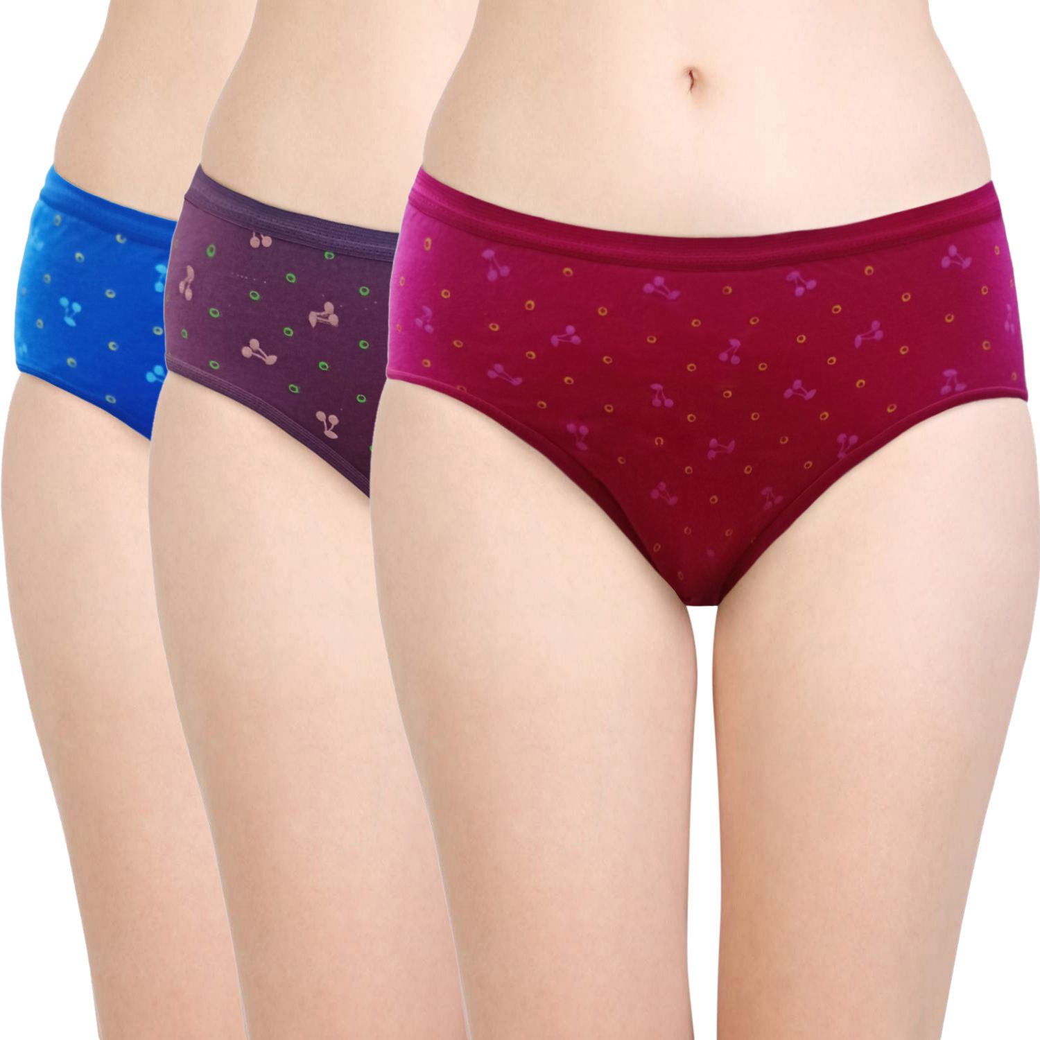 bodycare Pack of 3 Women Hipster Multicolor Panty-picture-20