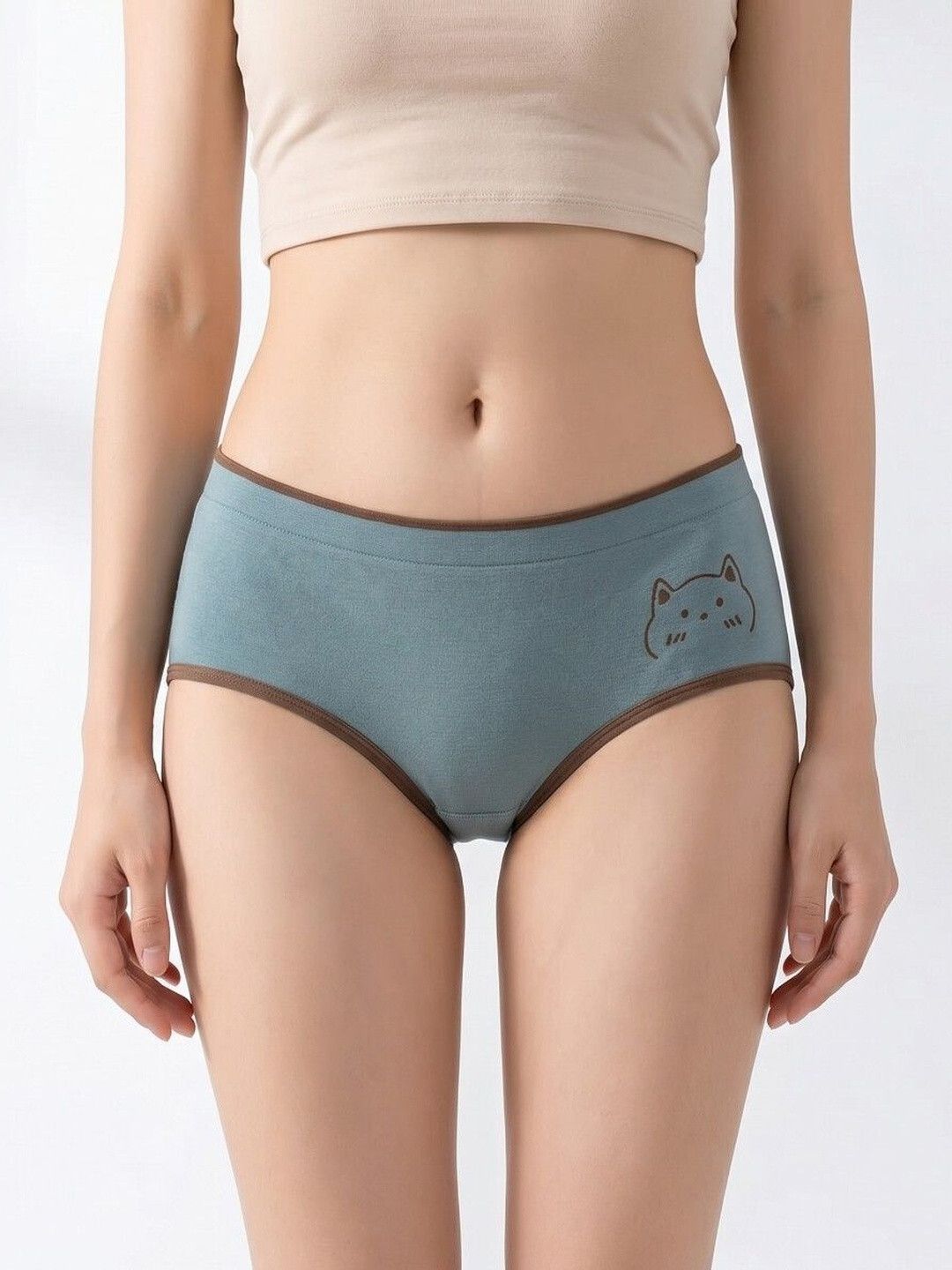 Women Hipster Blue Panty-image-1
