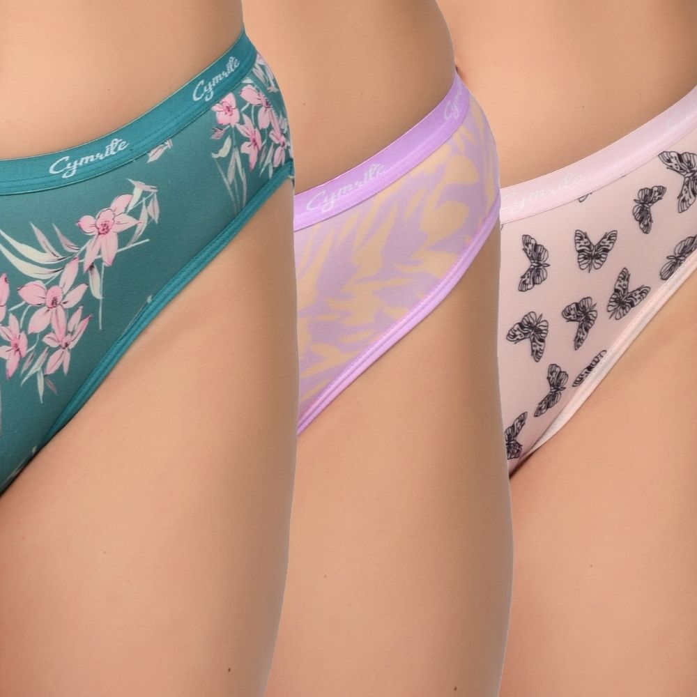 Pack of 3 Women Hipster Multicolor Panty