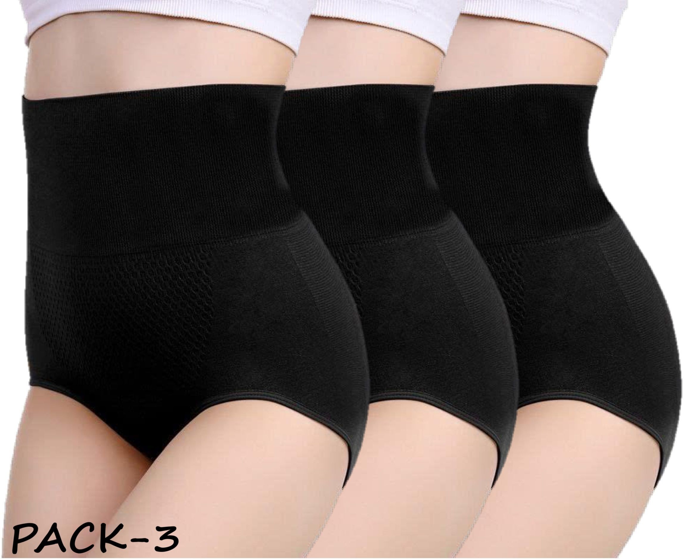 deermi fashion Pack of 3 Women Hipster Black Panty-picture-26